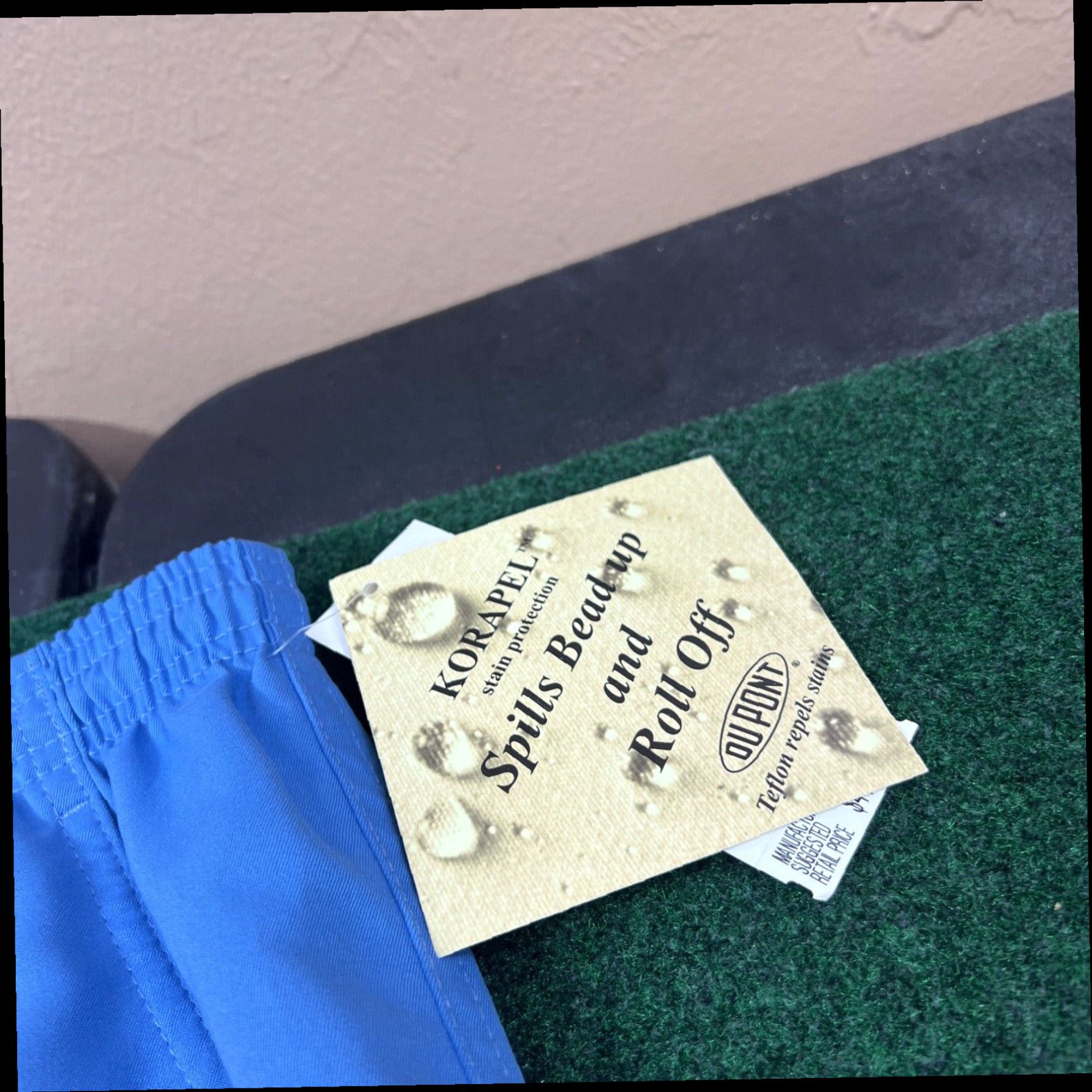 Vintage Francisca by Koret Blue Dress Pants Petite Size 16 Elastic Waist Pockets New Size 24" / US 00 / IT 34 - 2 Thumbnail
