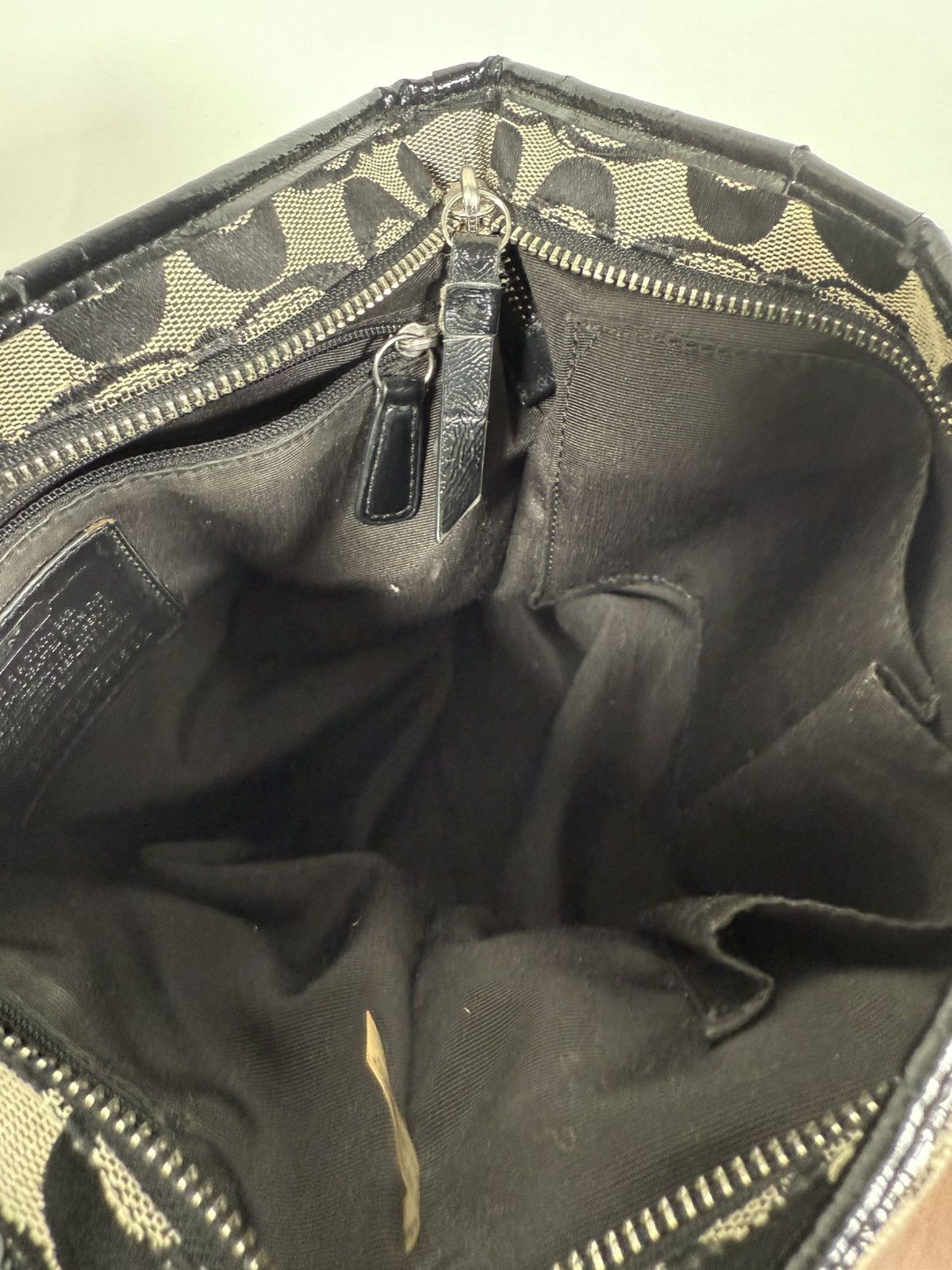 Coach Y2K Coach Shoulder Bag Black Monogram Size ONE SIZE - 8 Thumbnail