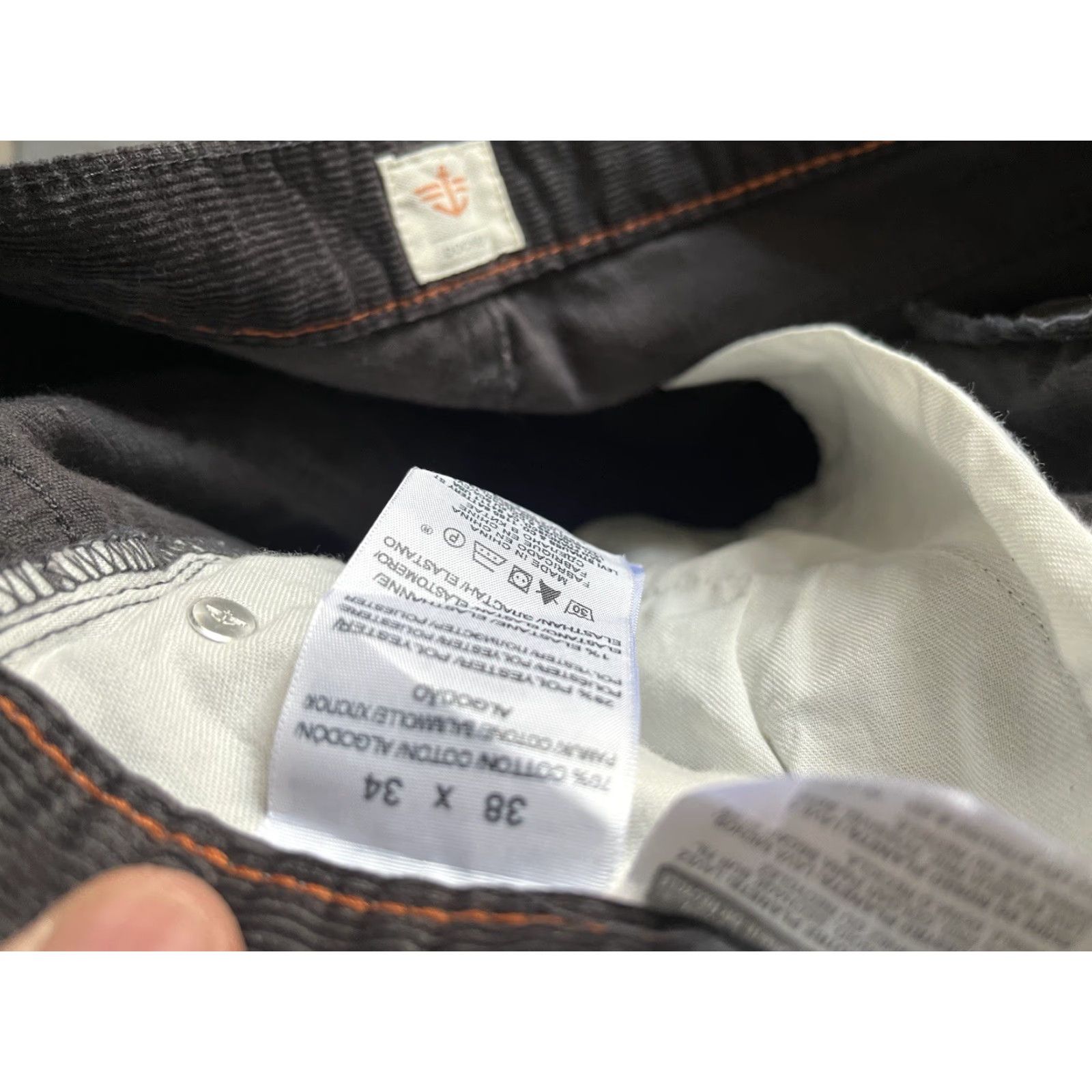 Dockers DOCKERS Straight Fit Corduroy Pants Black Classic Men’s 38W x 34L Size US 38 / EU 54 - 6 Thumbnail