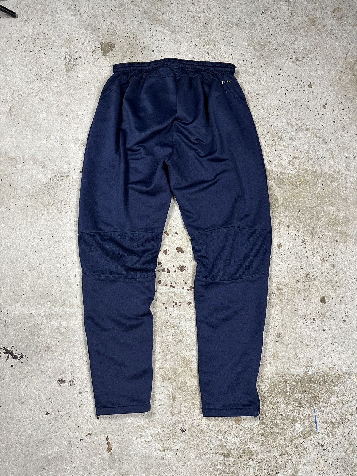 Nike × Vintage Vintage Y2K Nike Navy Track Pants Swoosh Size US 34 / EU 50 - 2 Thumbnail
