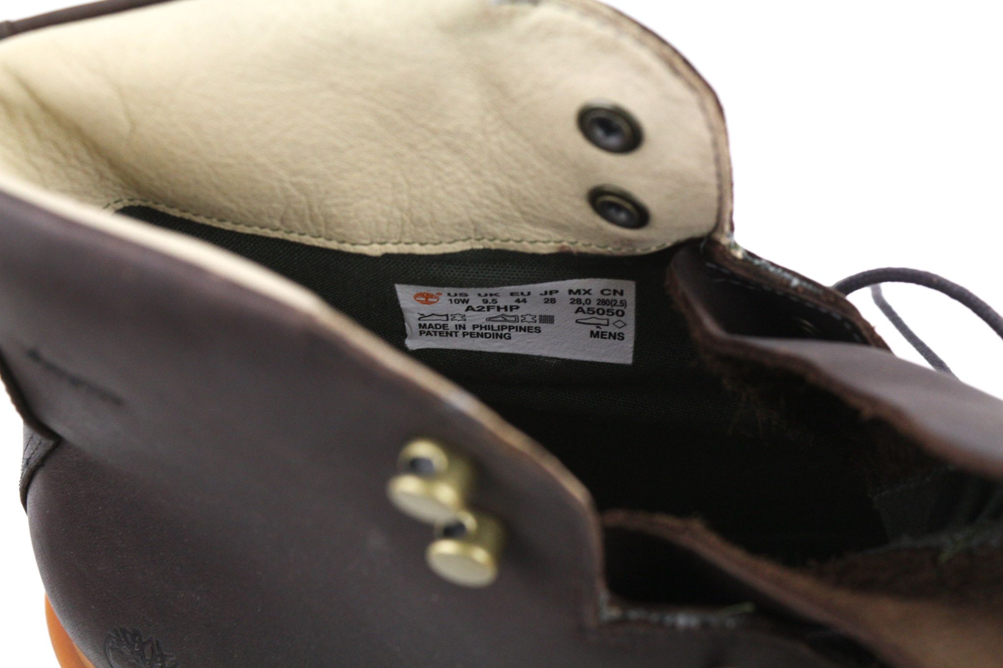 Timberland AFHP-A5050 EU43.5 Dark Brown Leather High Top Shoes 80566 Size US 10.5 / EU 43-44 - 11 Thumbnail