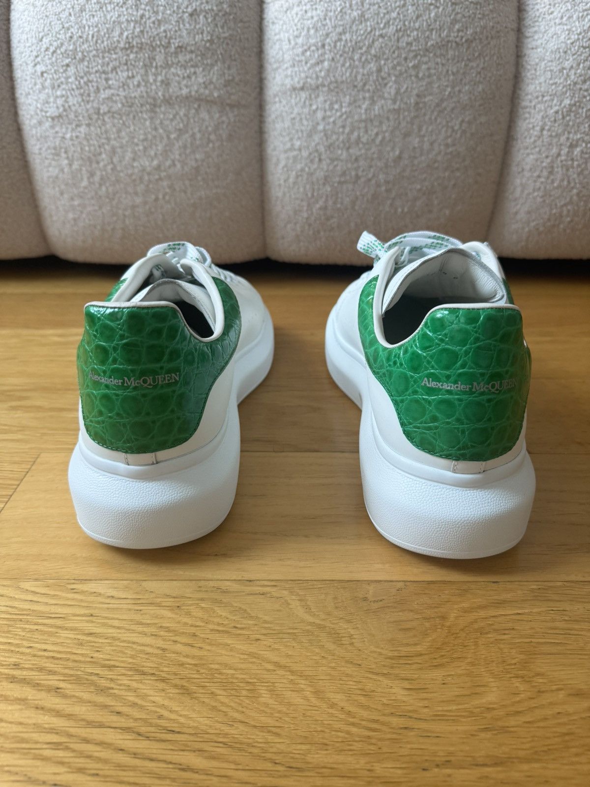 Alexander McQueen Alexander McQueen Green Snakeskin Sneaker Size US 15 / EU 48 - 6 Thumbnail