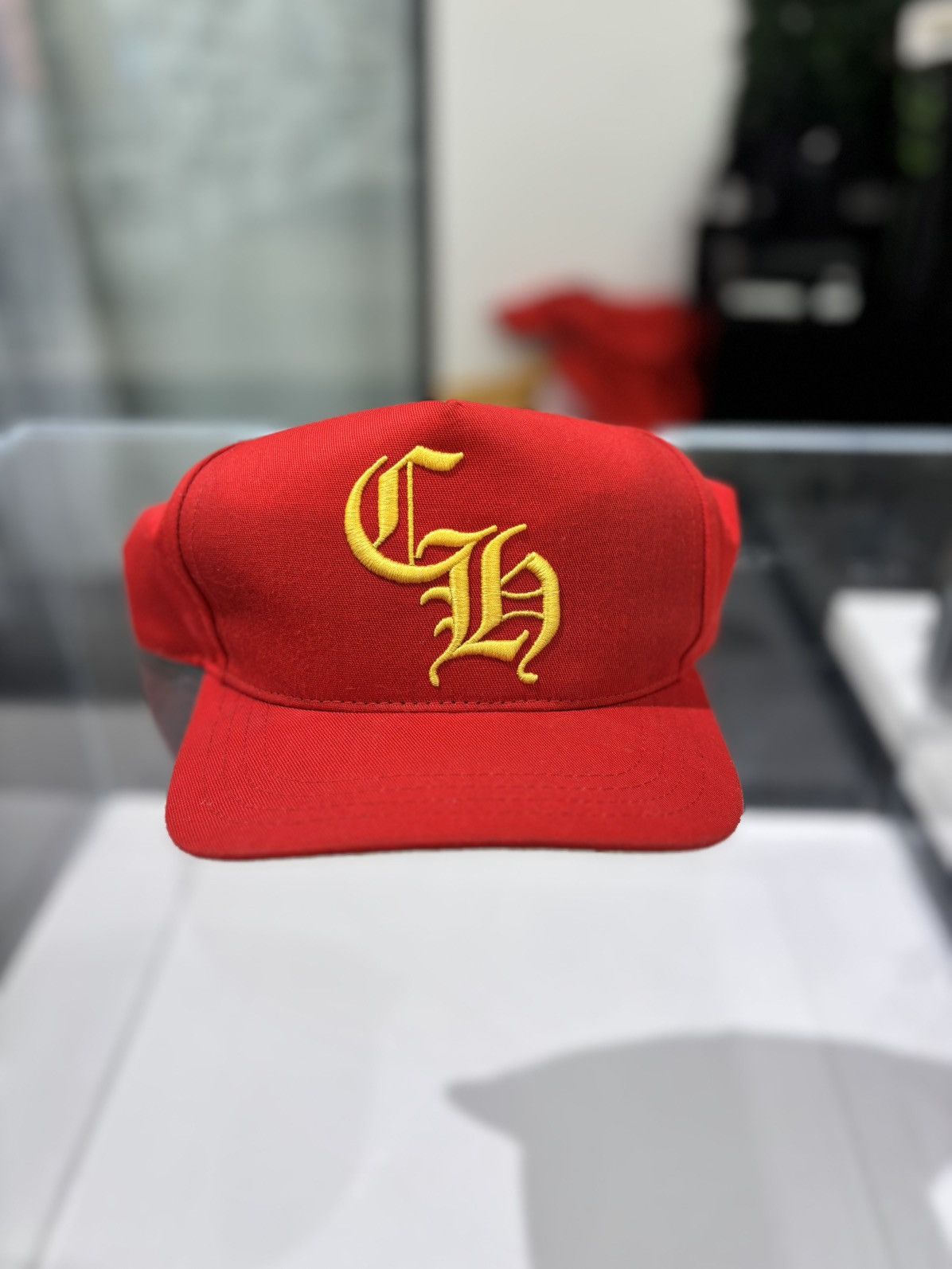 Chrome Hearts Chrome Hearts Baseball Hat ‘Red’ Size ONE SIZE - 1 Thumbnail