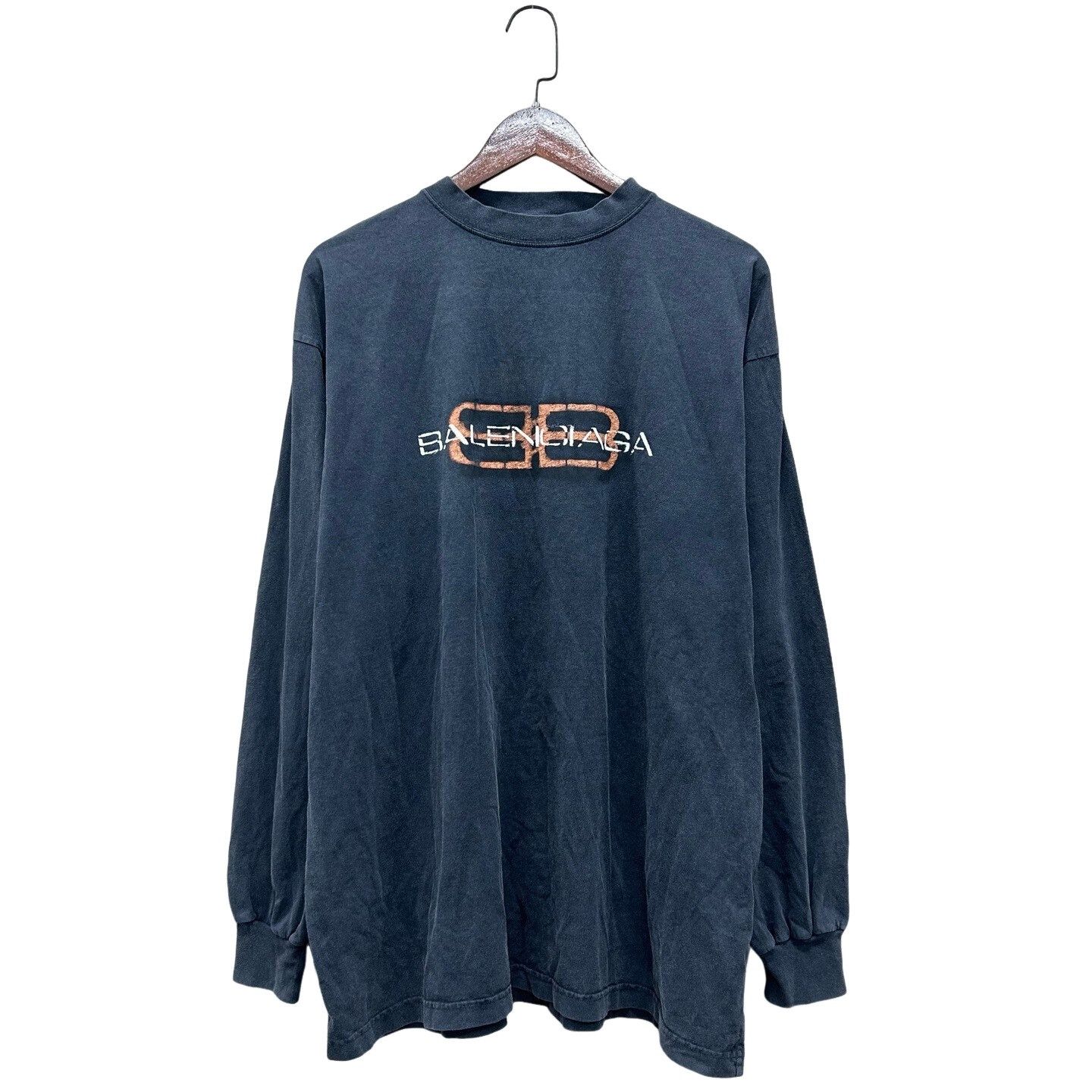 Balenciaga Balenciaga Logo Long Sleeve T-Shirt Size M Size US M / EU 48-50 / 2 - 1 Thumbnail