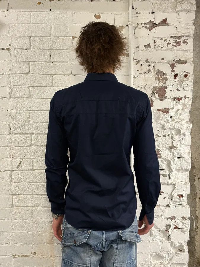 Givenchy 2000s Givenchy Navy Classy Mafia Shirt Size US M / EU 48-50 / 2 - 3 Thumbnail