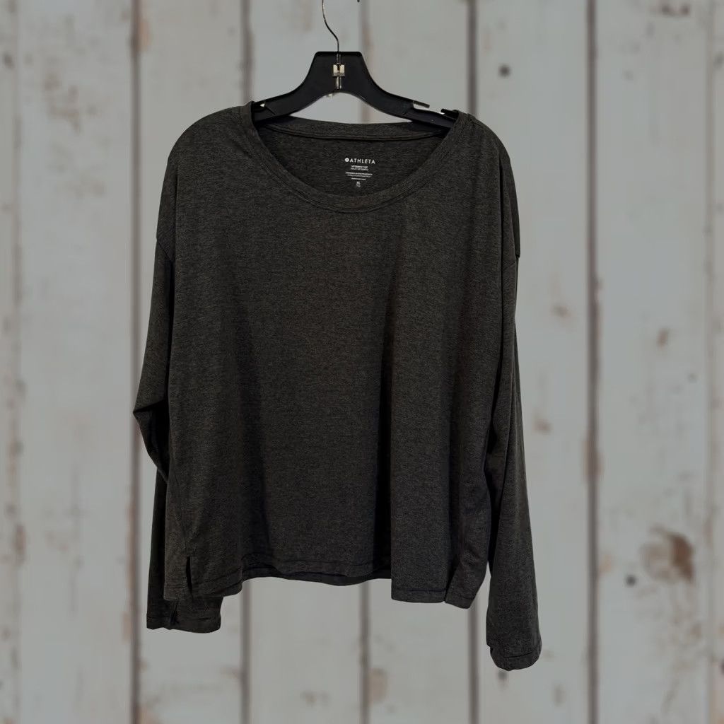 Athleta VINTAGE Athleta Uptempo Heather gray long sleeve athletic active gym athleisure top XL Womens XS? Size XL / US 12-14 / IT 48-50 - 1 Thumbnail