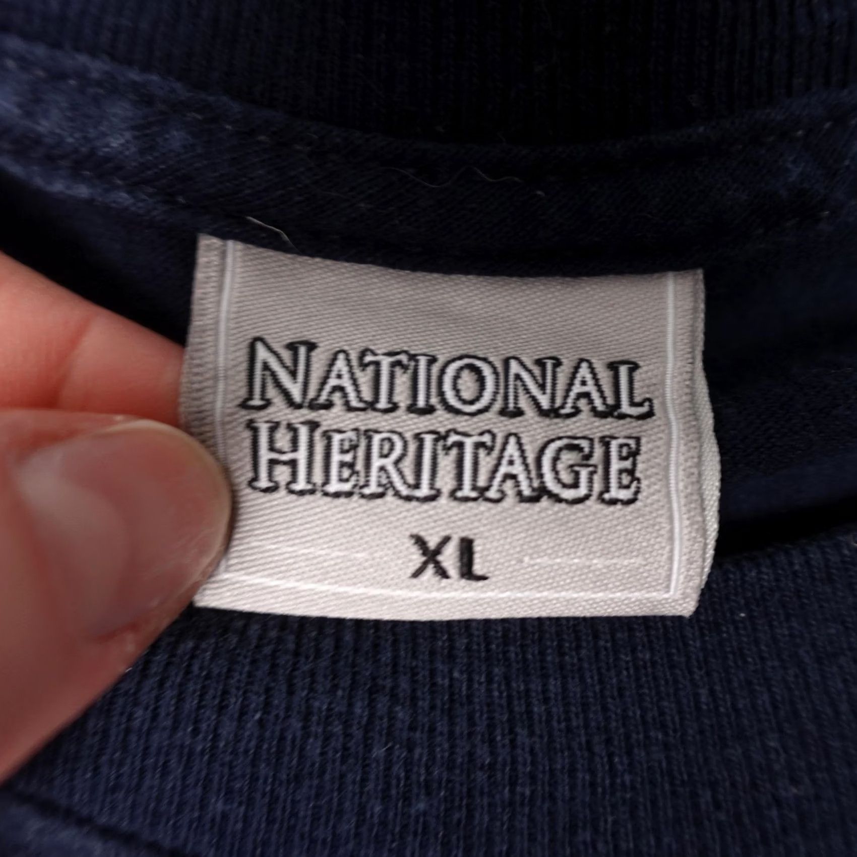 Vintage VINTAGE National Heritage Bass Fishing Shirt Mens XL Blue Graphic Tee 2000s Size US XL / EU 56 / 4 - 2 Thumbnail