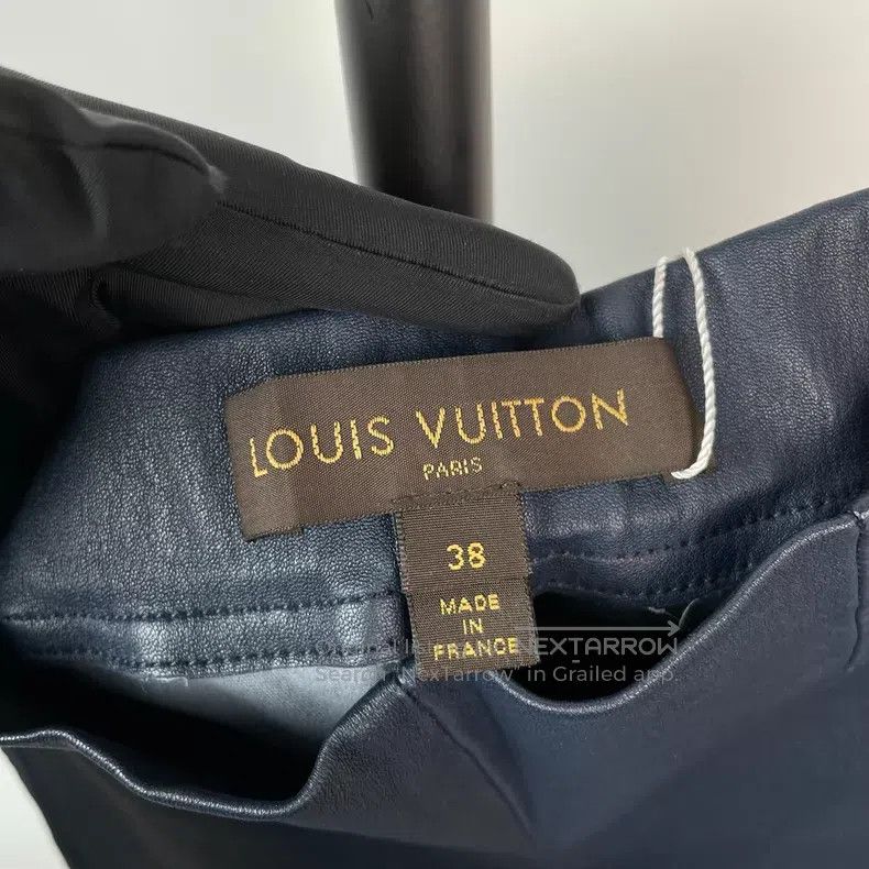 Louis Vuitton Louis Vuitton Slim fit blue sheepskin pants Size US 38 / EU 54 - 4 Thumbnail
