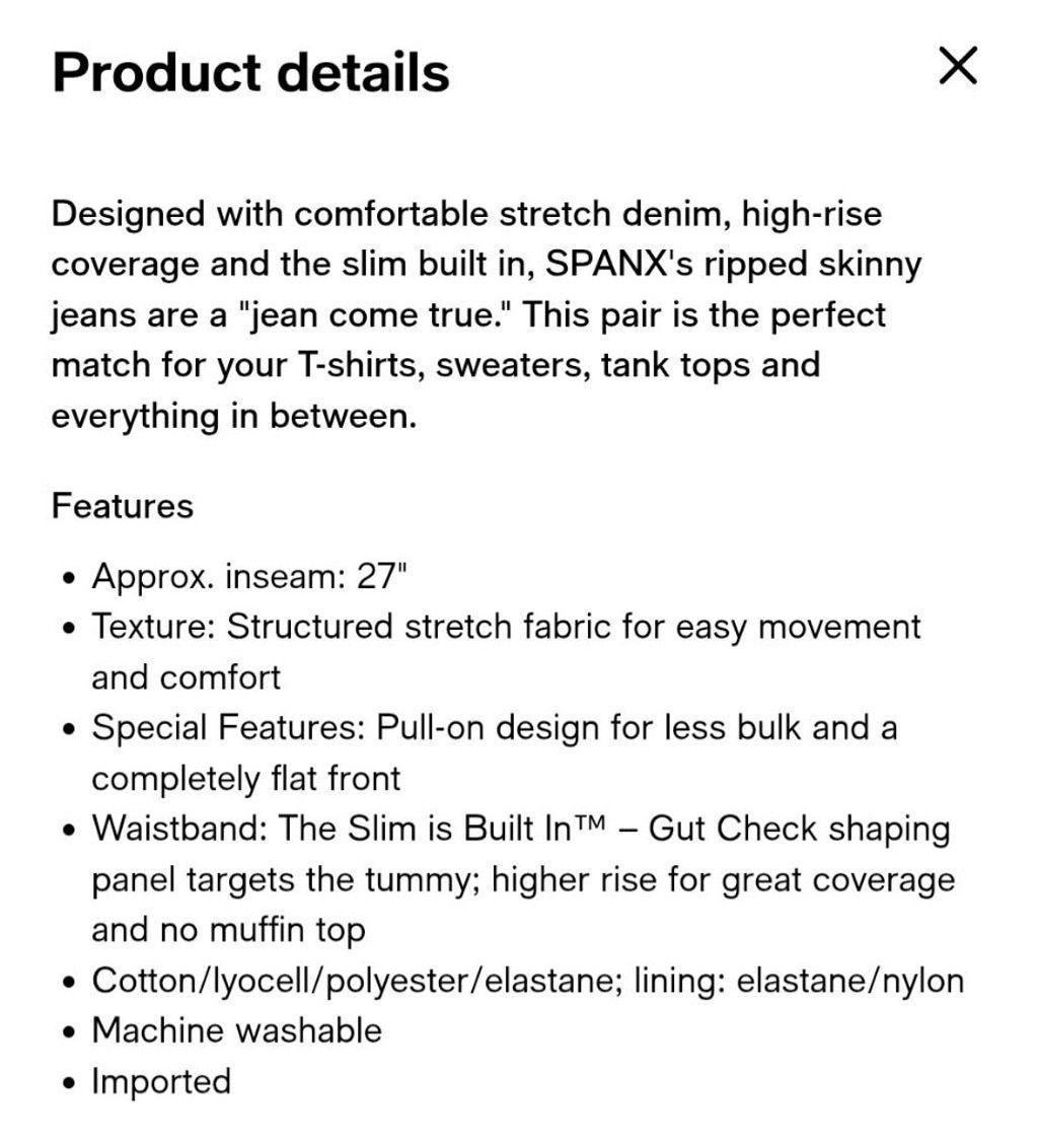 Spanx Women's SPANX Jeans White Distressed Size S Size 28" / US 6 / IT 42 - 10 Thumbnail