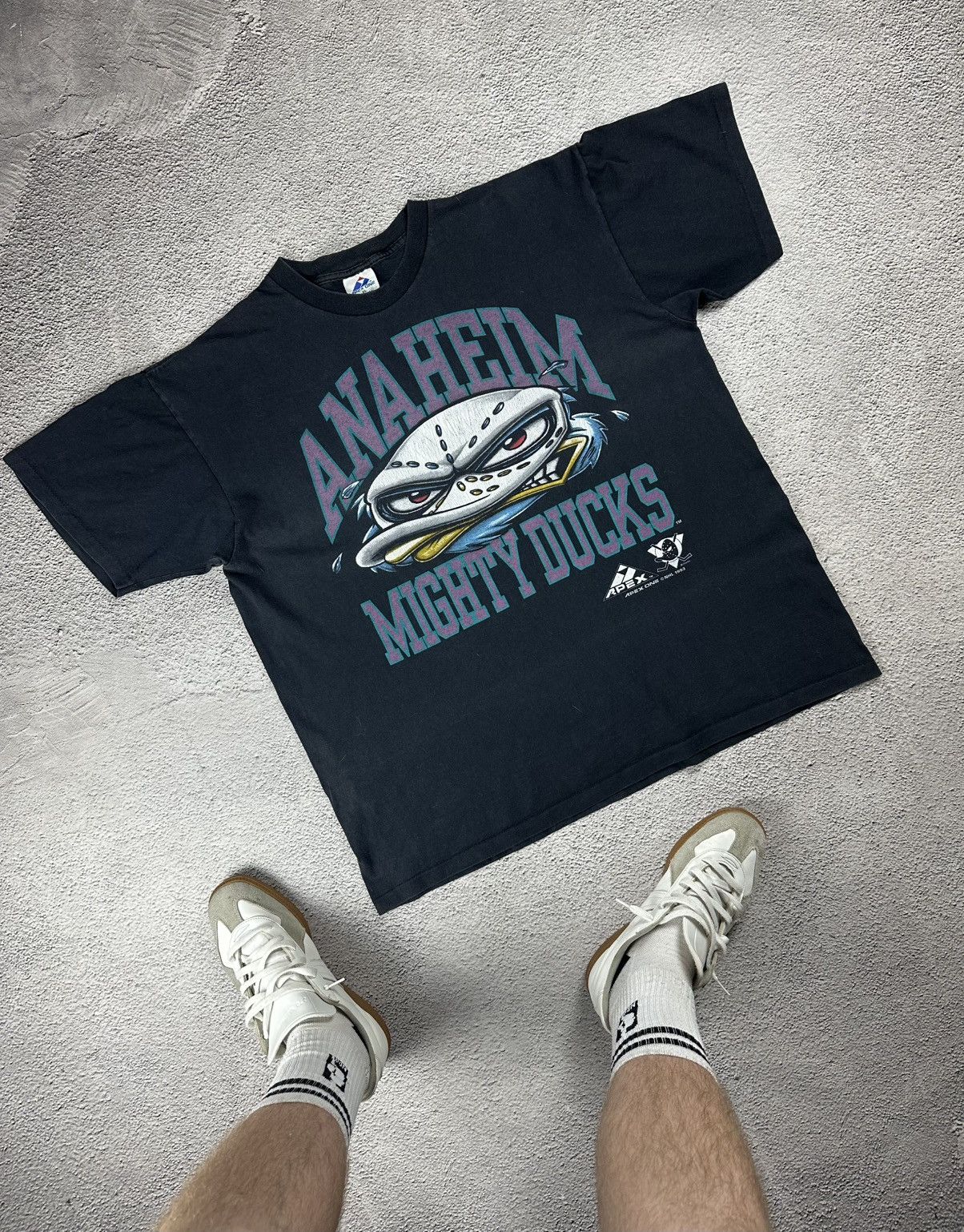 Apex One Vintage 1993 Anaheim Mighty Ducks T-Shirt Apex One NHL USA Size US XL / EU 56 / 4 - 3 Thumbnail