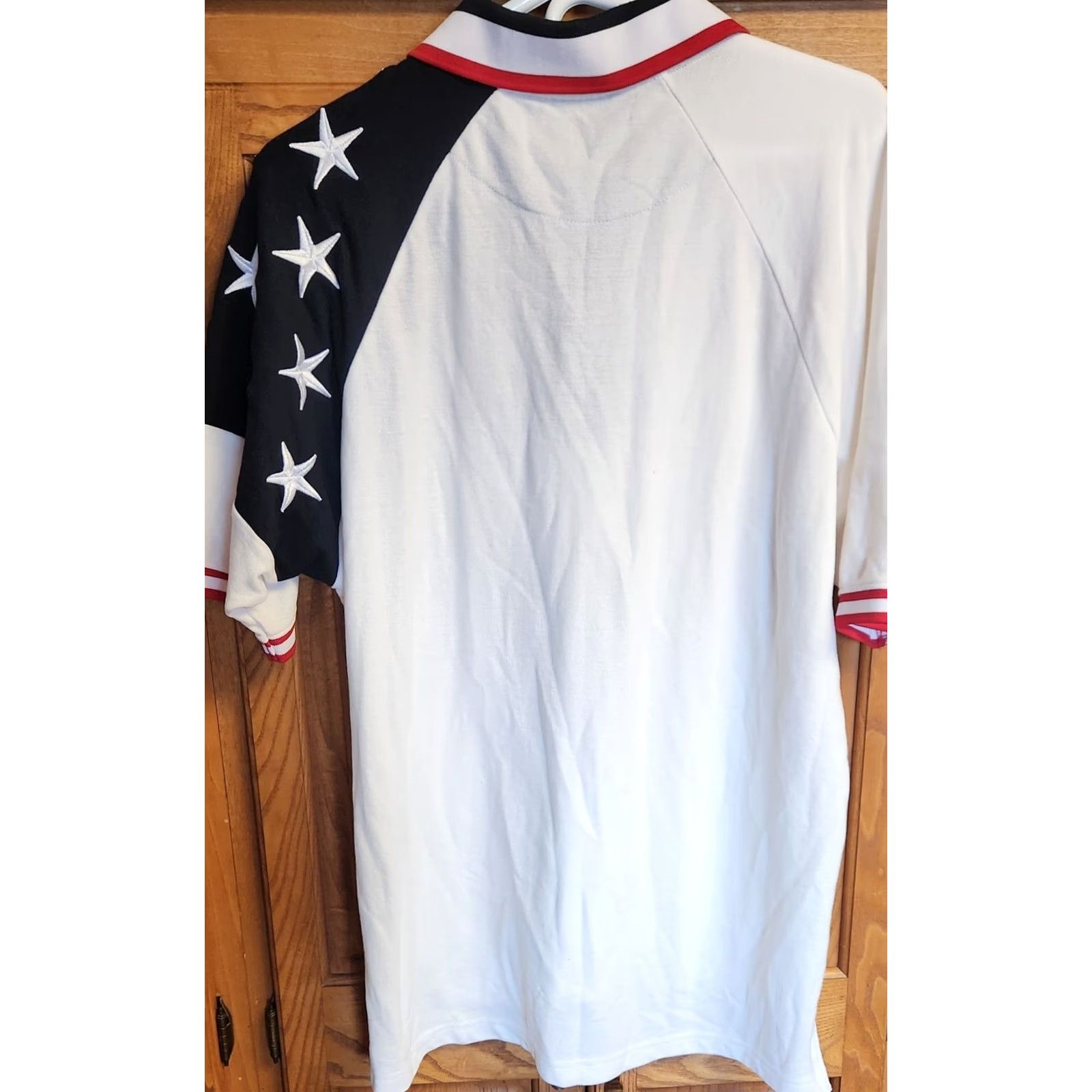 Vintage Rock Point Freedom Polo Shirt Men's L Solid with Stars Red White Blue Patriotic Retro Shirt Polo Mens L Rock Point Size US L / EU 52-54 / 3 - 5 Thumbnail