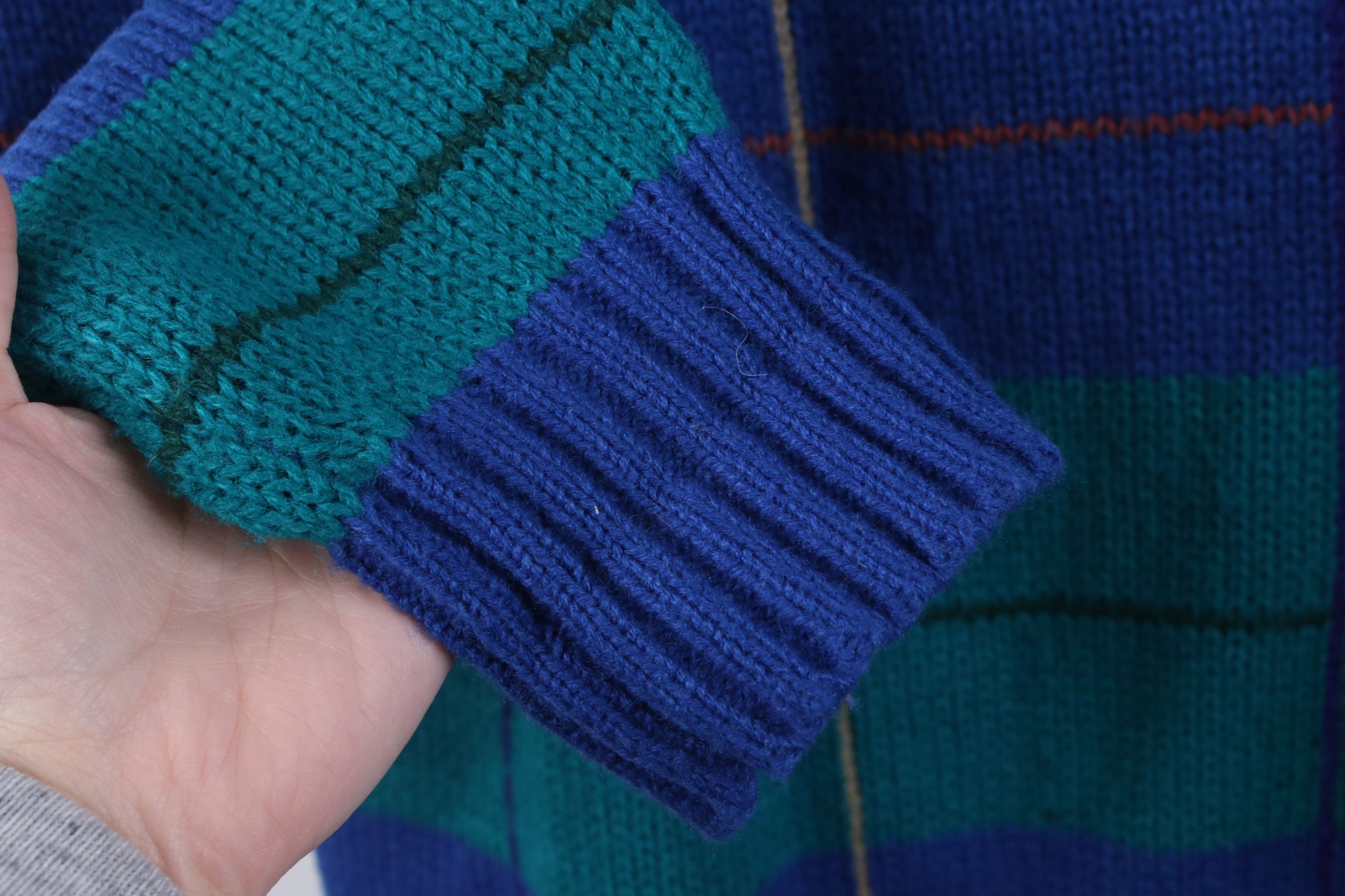 Vintage Vintage 70s Streetwear Ribbed Knit Crewneck Sweater Size US L / EU 52-54 / 3 - 6 Thumbnail
