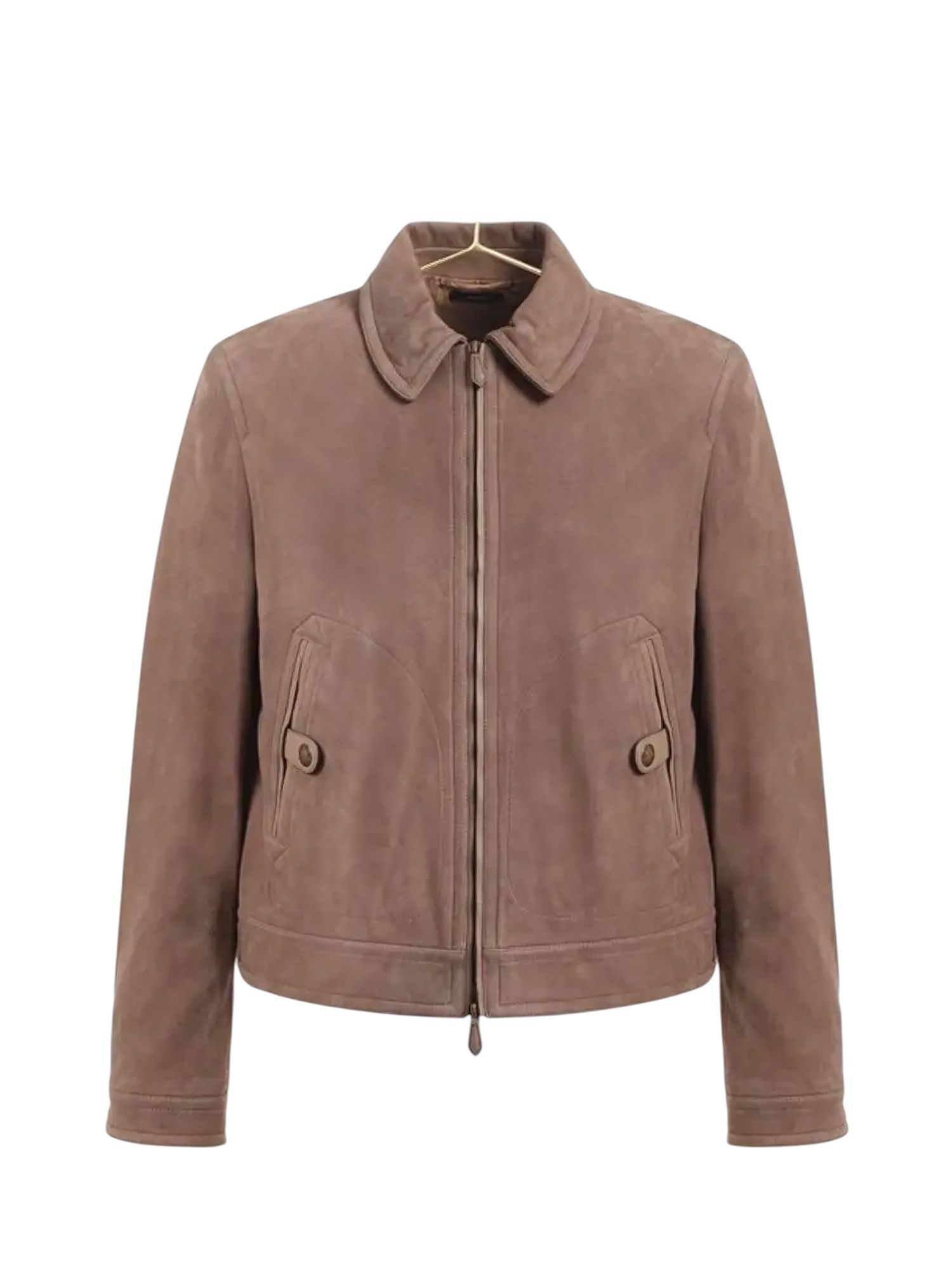 Tom Ford SUEDE CASHMERE LAMBSKIN LEATHER BIKER JACKET Size US L / EU 52-54 / 3 - 1 Thumbnail