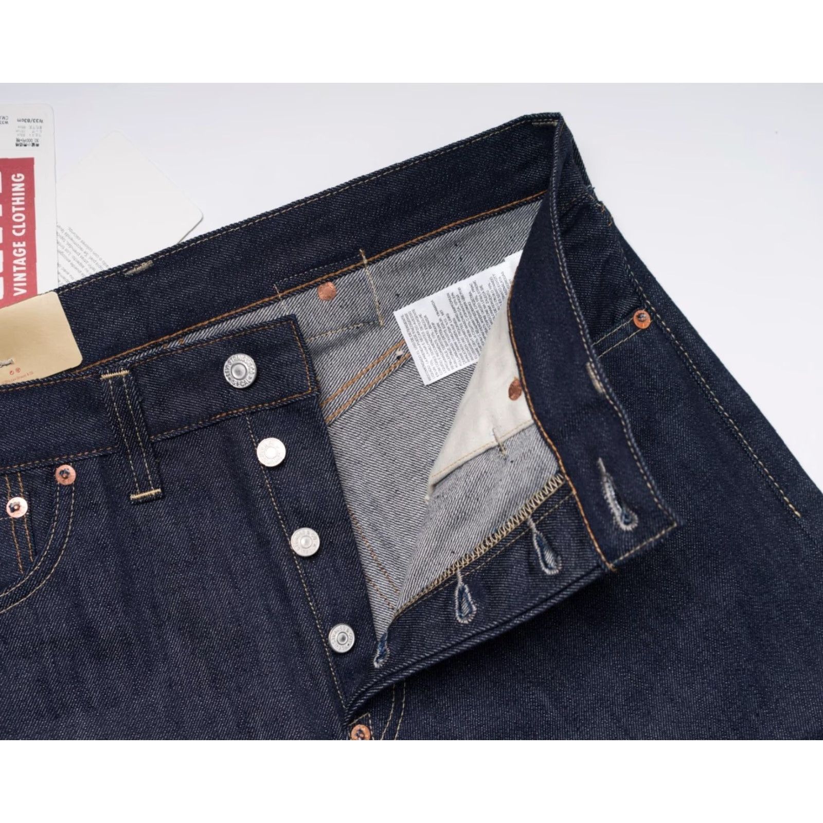 VINTAGE LVC Levi's 501XX 1937 Cinch Back Selvedge Denim