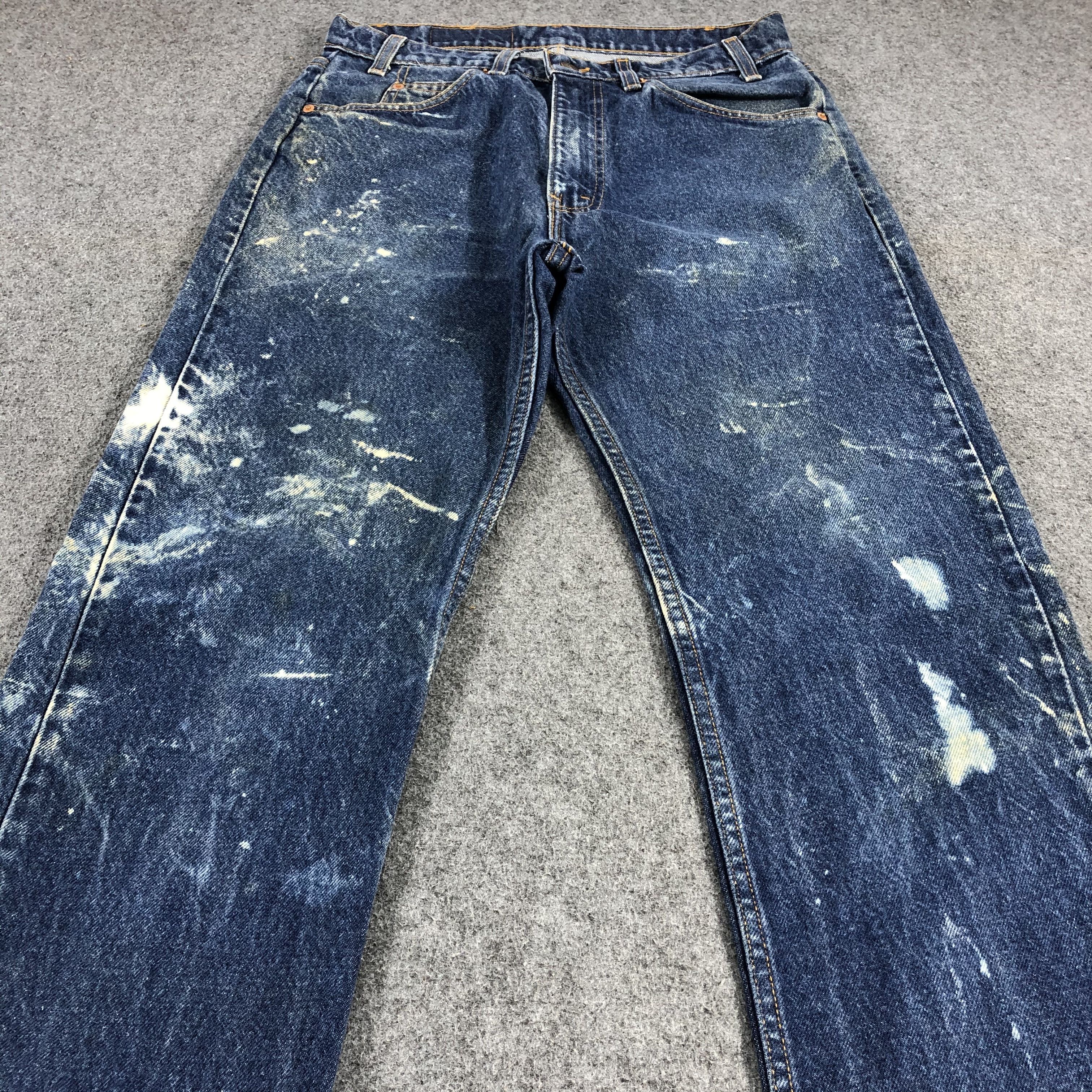 Levi's × Vintage 90s Vintage Painter Levis 505 Orange Tab Jeans-JM1111 Size US 31 - 3 Thumbnail