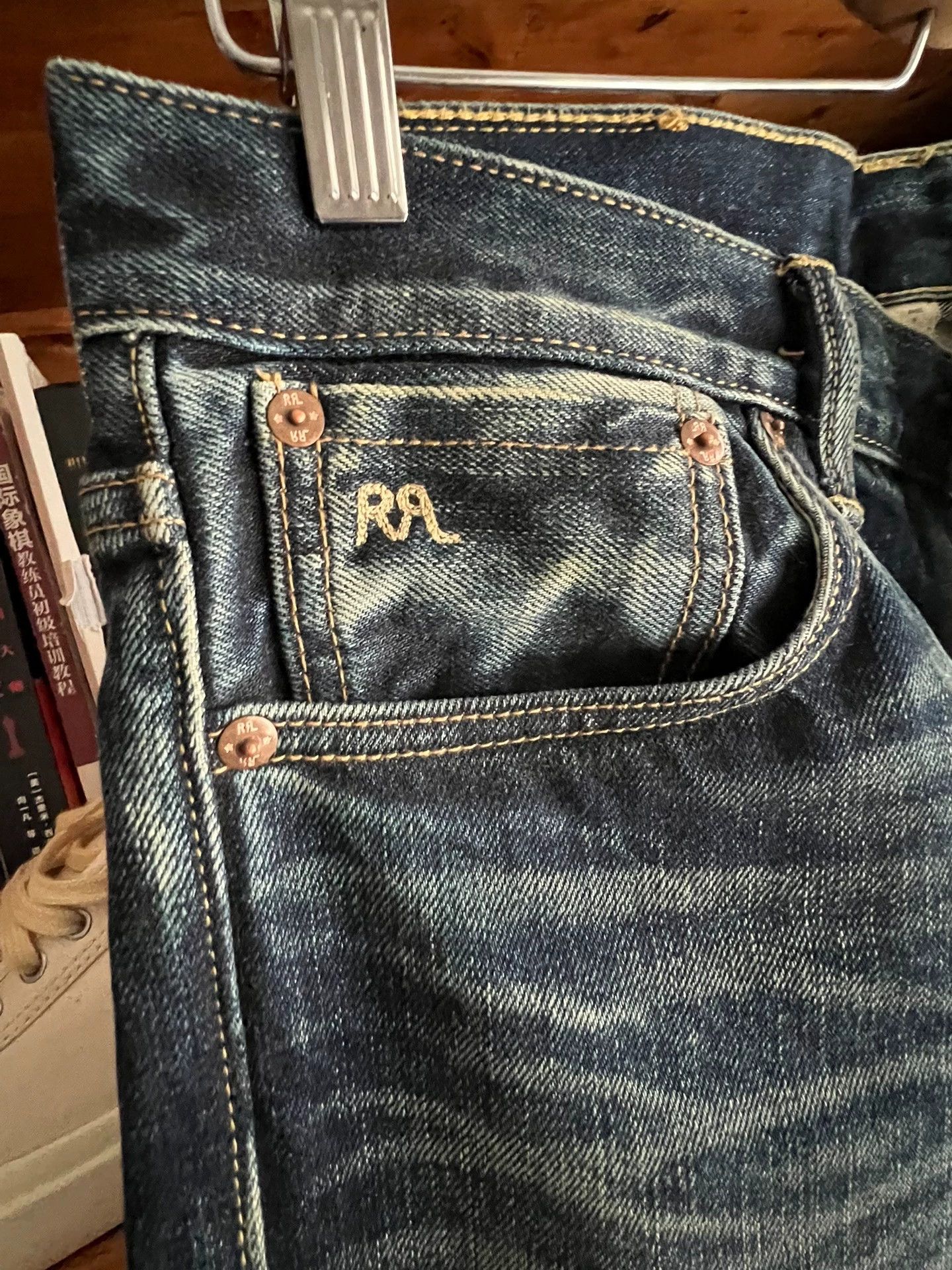 RRL Ralph Lauren RRL Double RL New Selvedge Washed Slim Denim 31x30 Size US 31 - 6 Thumbnail