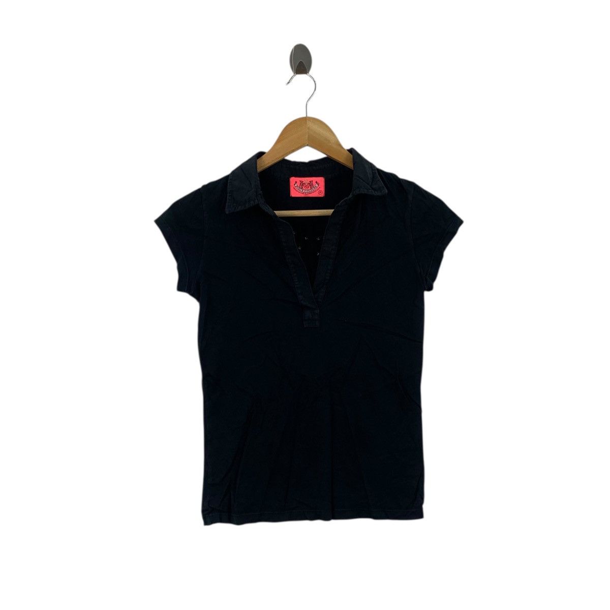 Juicy Couture JUICY COUTURE Made In The Glamorous USA Polo Tee Shirt Top Size S / US 4 / IT 40 - 2 Thumbnail