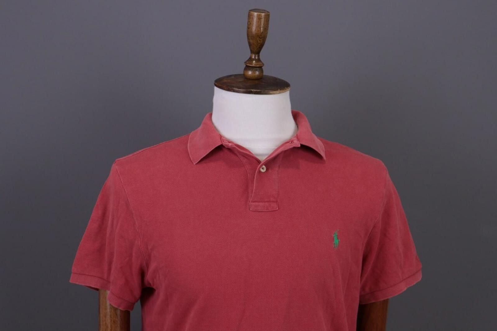 Designer Polo by Ralph Lauren Red Custom Fit Polo Shirt Size M Size US M / EU 48-50 / 2 - 2 Thumbnail