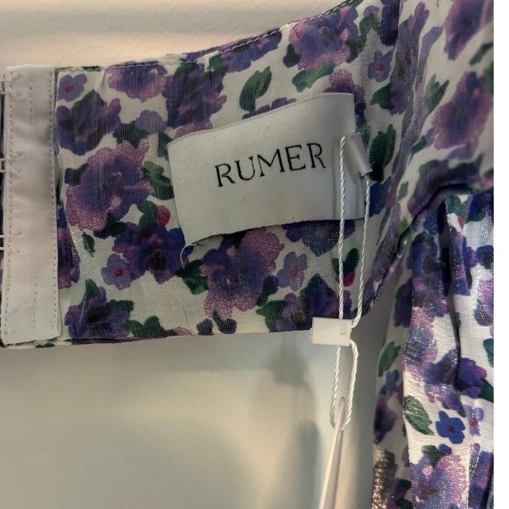 REVOLVE NWT Rumer Soraya Floral Crop Top Lilac Size Small Size S / US 4 / IT 40 - 7 Thumbnail