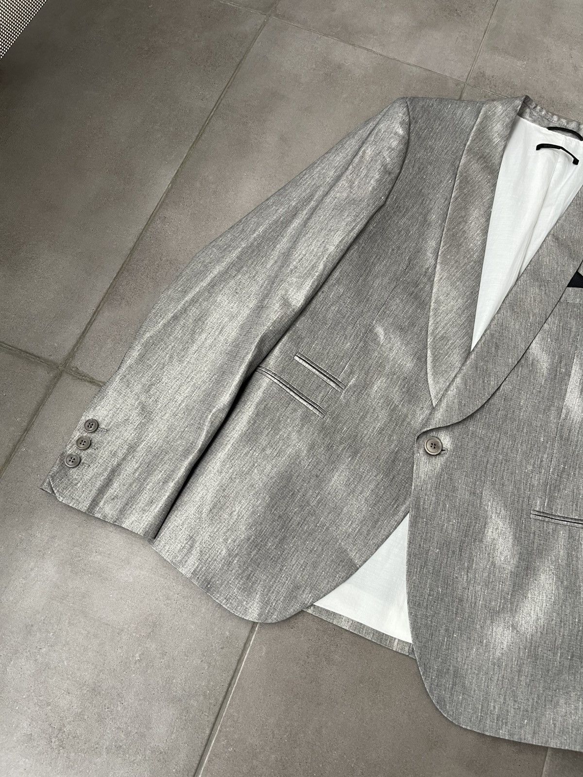 DRYKORN !DS! SS23 Drykorn Foil Gray Blazer Jacket Size US M / EU 48-50 / 2 - 7 Thumbnail