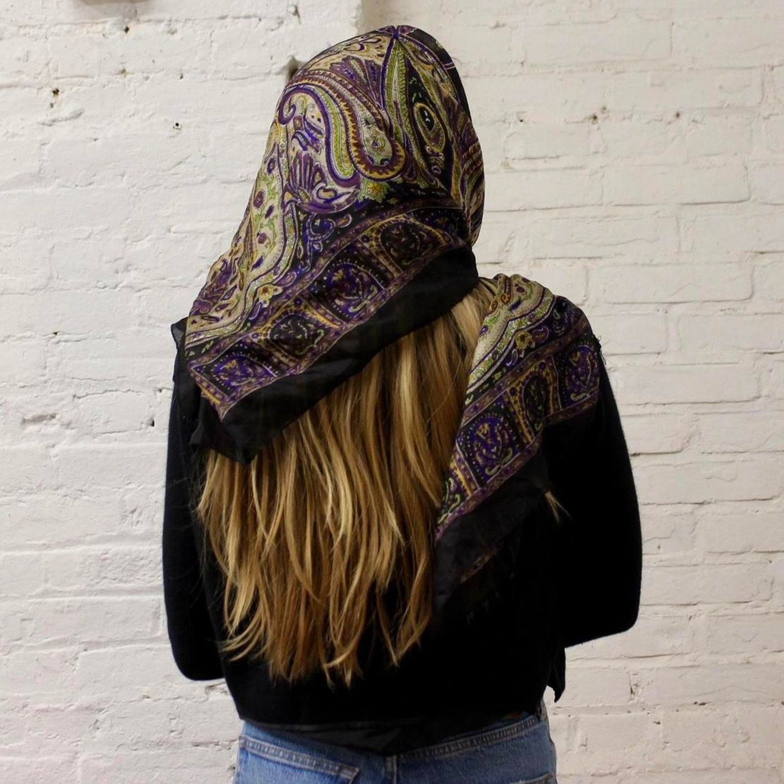 Other Vintage Paisley Silk Scarf Size ONE SIZE - 2 Thumbnail