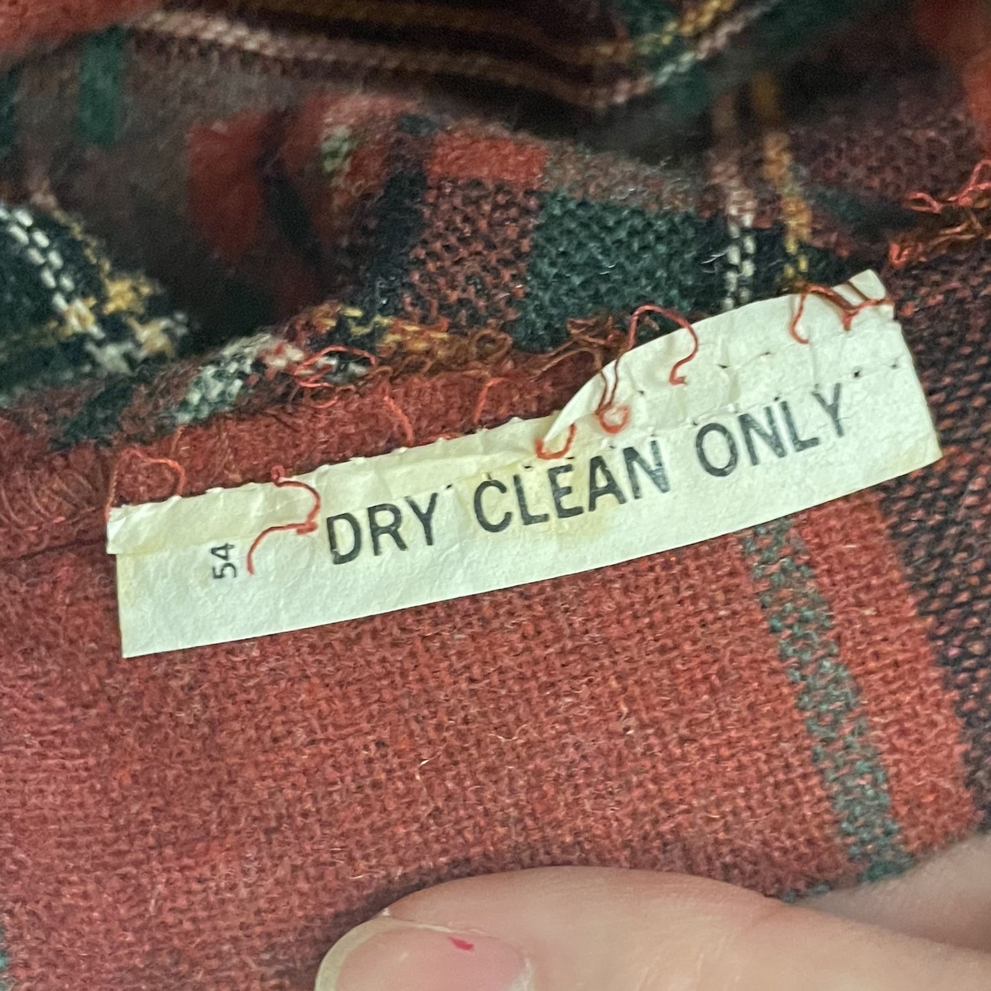 Other Vtg TARTAN MIDI Wool Tweed A Line Flared Skirt XS Size 28" / US 6 / IT 42 - 7 Thumbnail