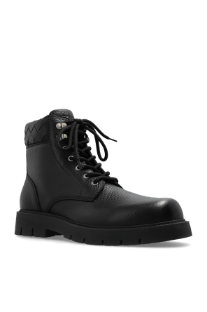 Bottega Veneta o1loc1c0426 796451 Haddock Lace-Up Ankle Boots in Black Size US 8 / EU 41 - 3 Thumbnail