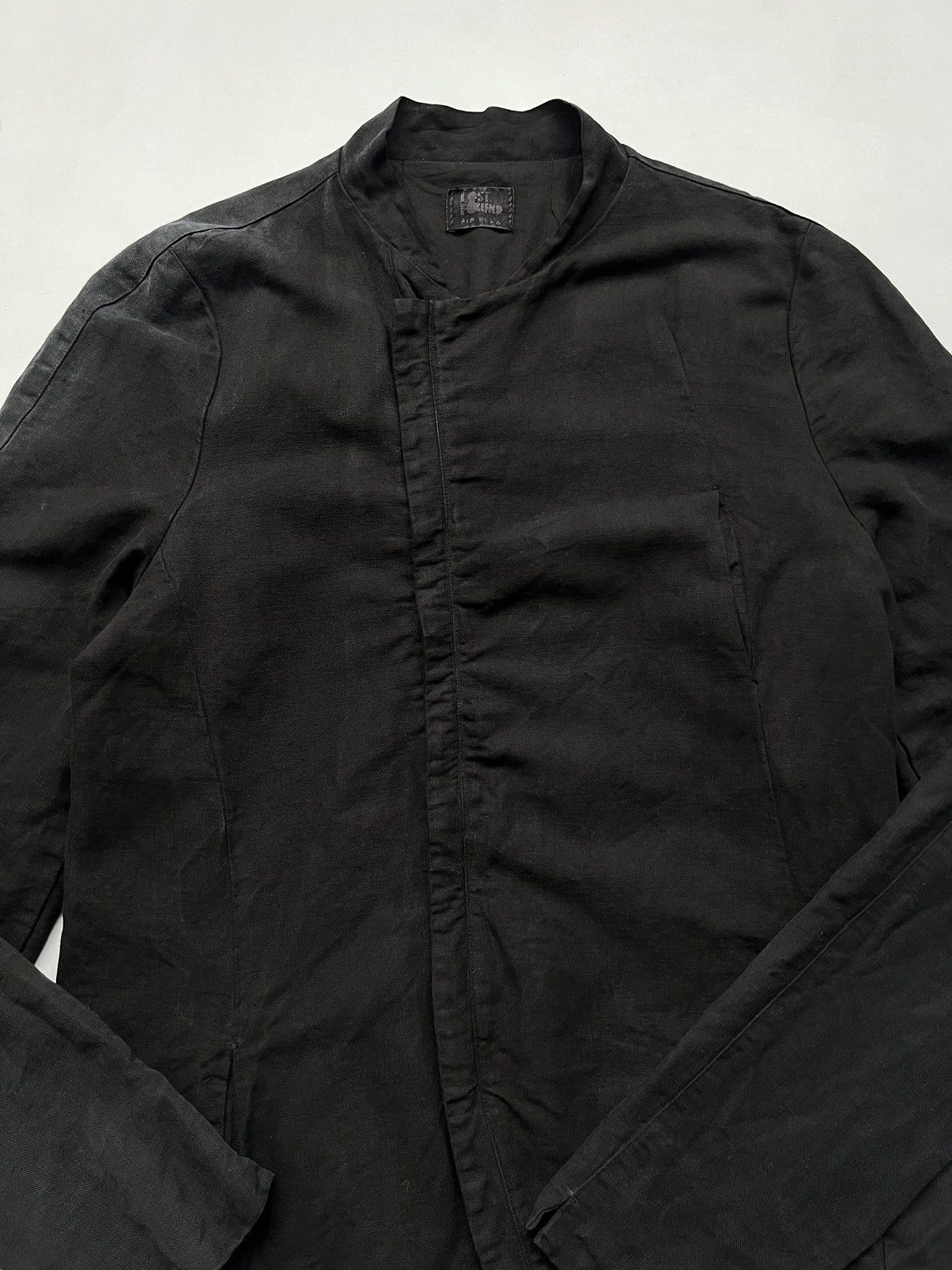 Individual Sentiments 🇮🇹Lost&Found Ria Dunn Linen Asymmetrical Heavy Zip Up Jacket Size US L / EU 52-54 / 3 - 7 Thumbnail