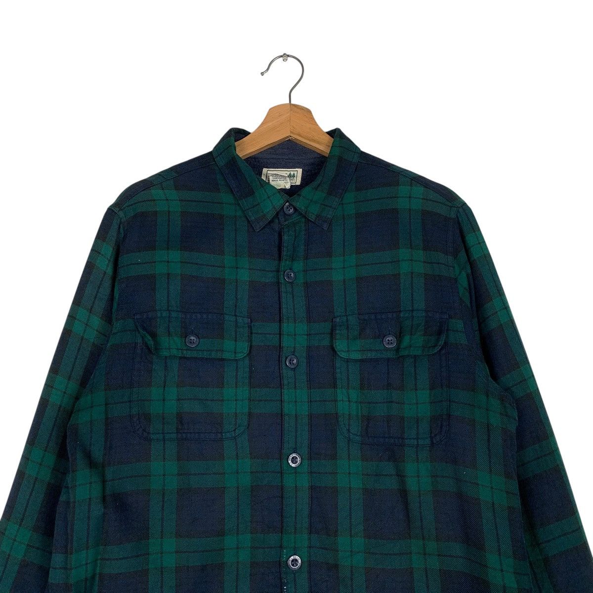 L.L. Bean Vintage LL Bean Tartan Flannel Jacket Size US M / EU 48-50 / 2 - 2 Thumbnail