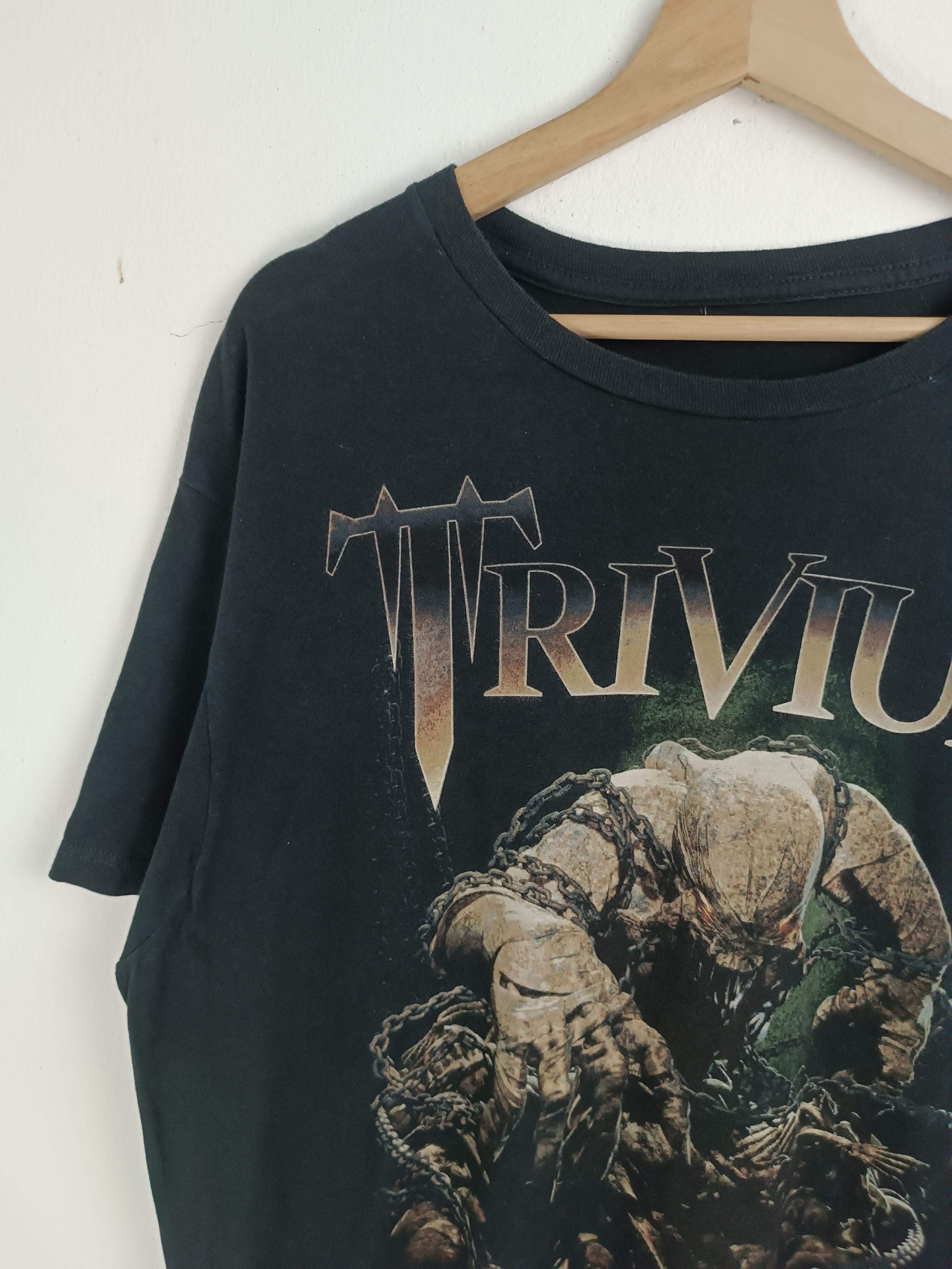 Band Tees VINTAGE Y2K TRIVIUM METAL BAND disturbed as i lay dying Size US XL / EU 56 / 4 - 5 Thumbnail
