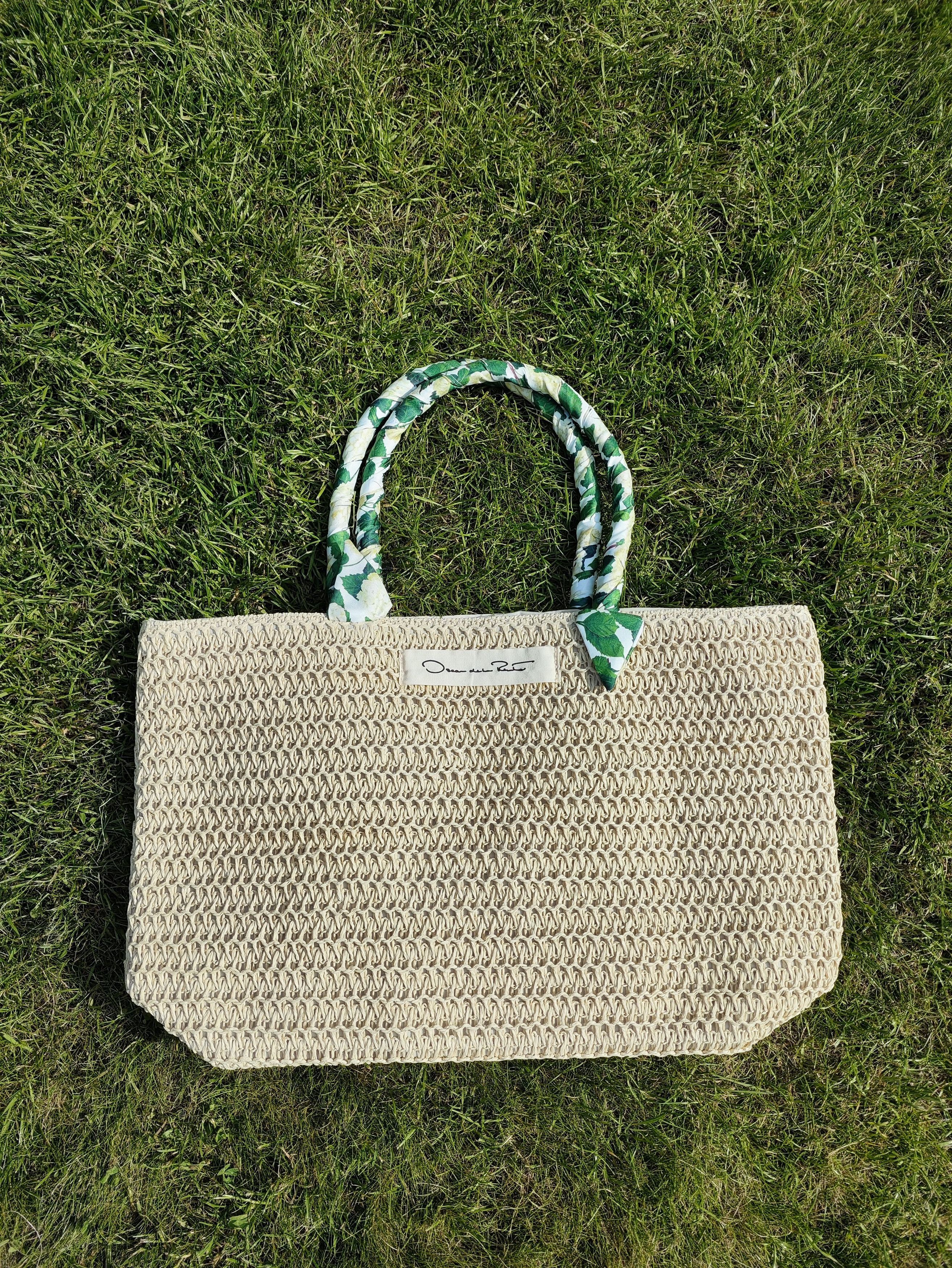 Oscar De La Renta Tote Bag in Beige, Women's