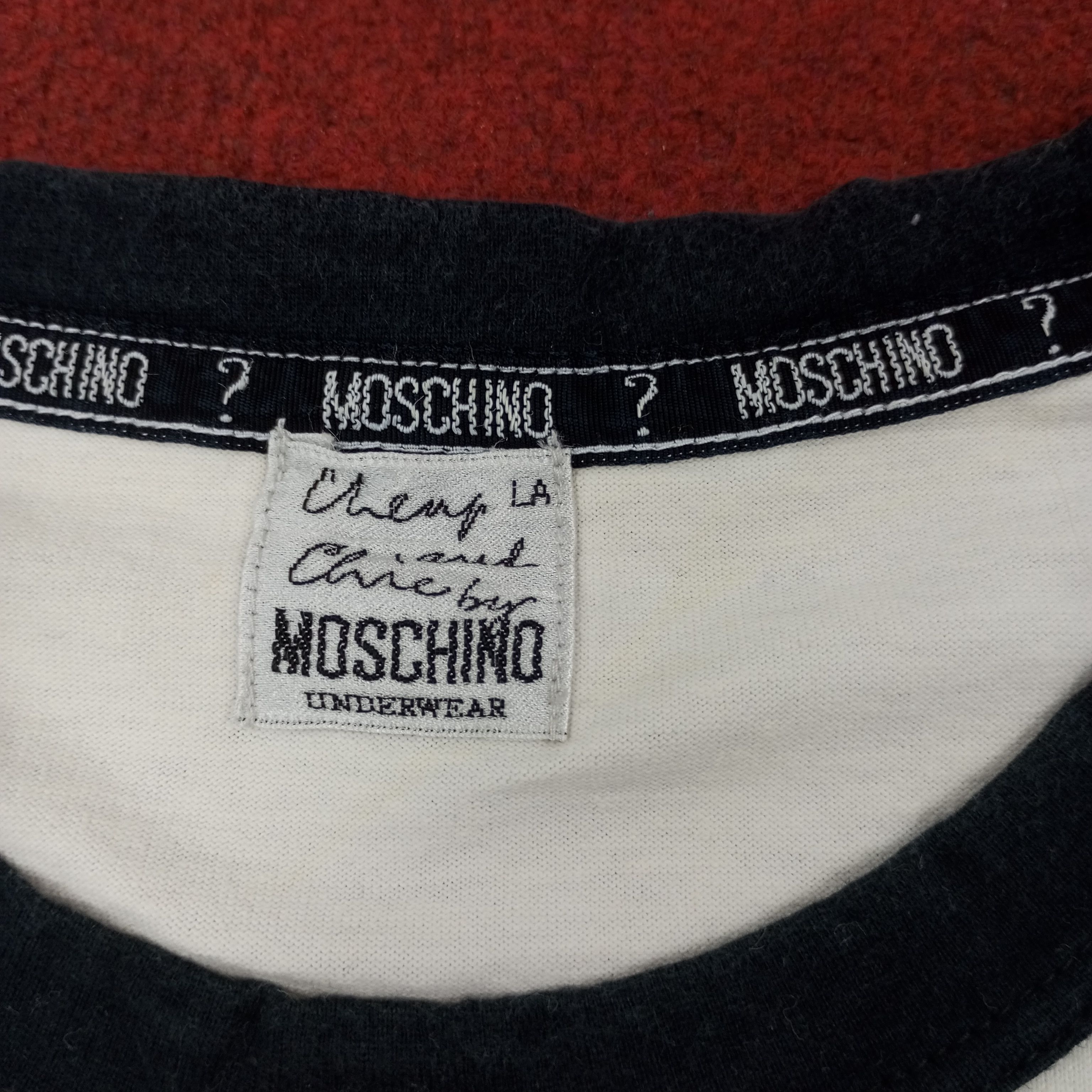 Moschino × Vintage Moschino Japanese Brand Tshirt c219n71 Size US L / EU 52-54 / 3 - 6 Thumbnail