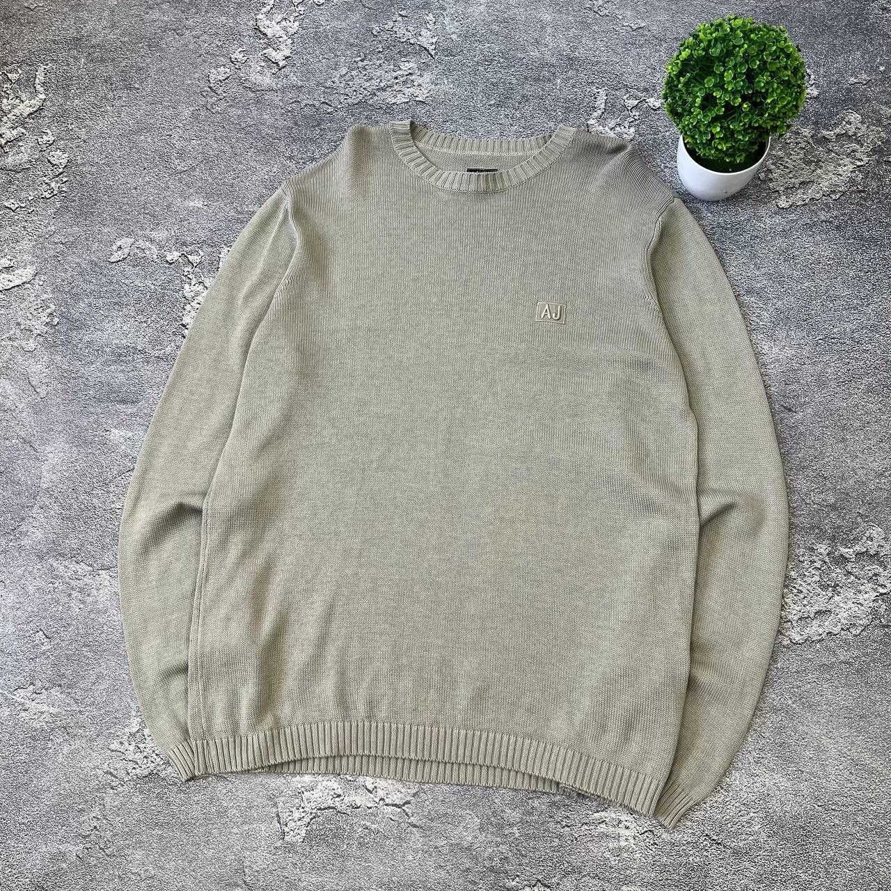 Armani Very rare, Vintage Armani Jeans, sweater 90s Y2K big logo Size US XL / EU 56 / 4 - 15 Thumbnail