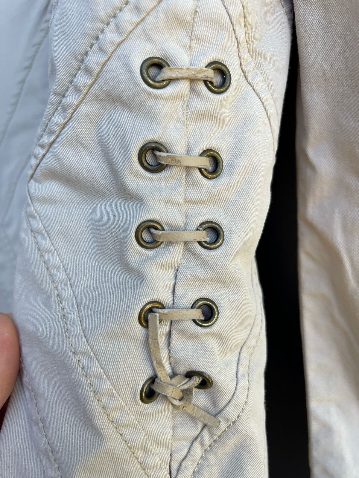 Roberto Cavalli Roberto Just CAVALLI Blazer Beige Cotton 1 Button Jacket Size M / US 6-8 / IT 42-44 - 9 Thumbnail