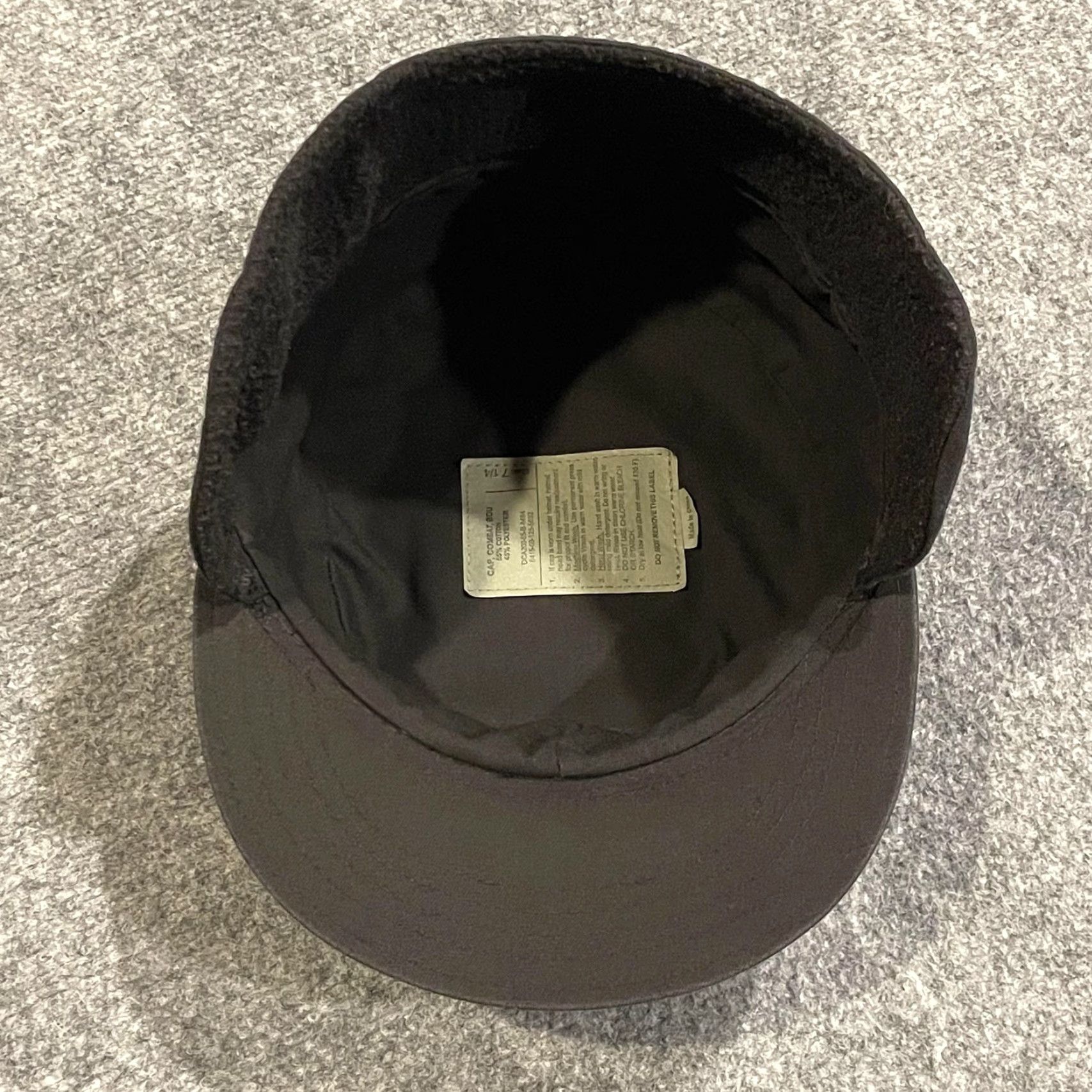 Vintage VINTAGE Combat BDU Winter Hat Fitted Mens 7 1/4 Black Army Cap Ear Flap Lined Workwear Size ONE SIZE - 7 Thumbnail