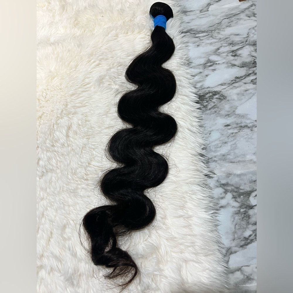 28 In Black Human Hair Weft Body Wave Human Hair 100% Unpr