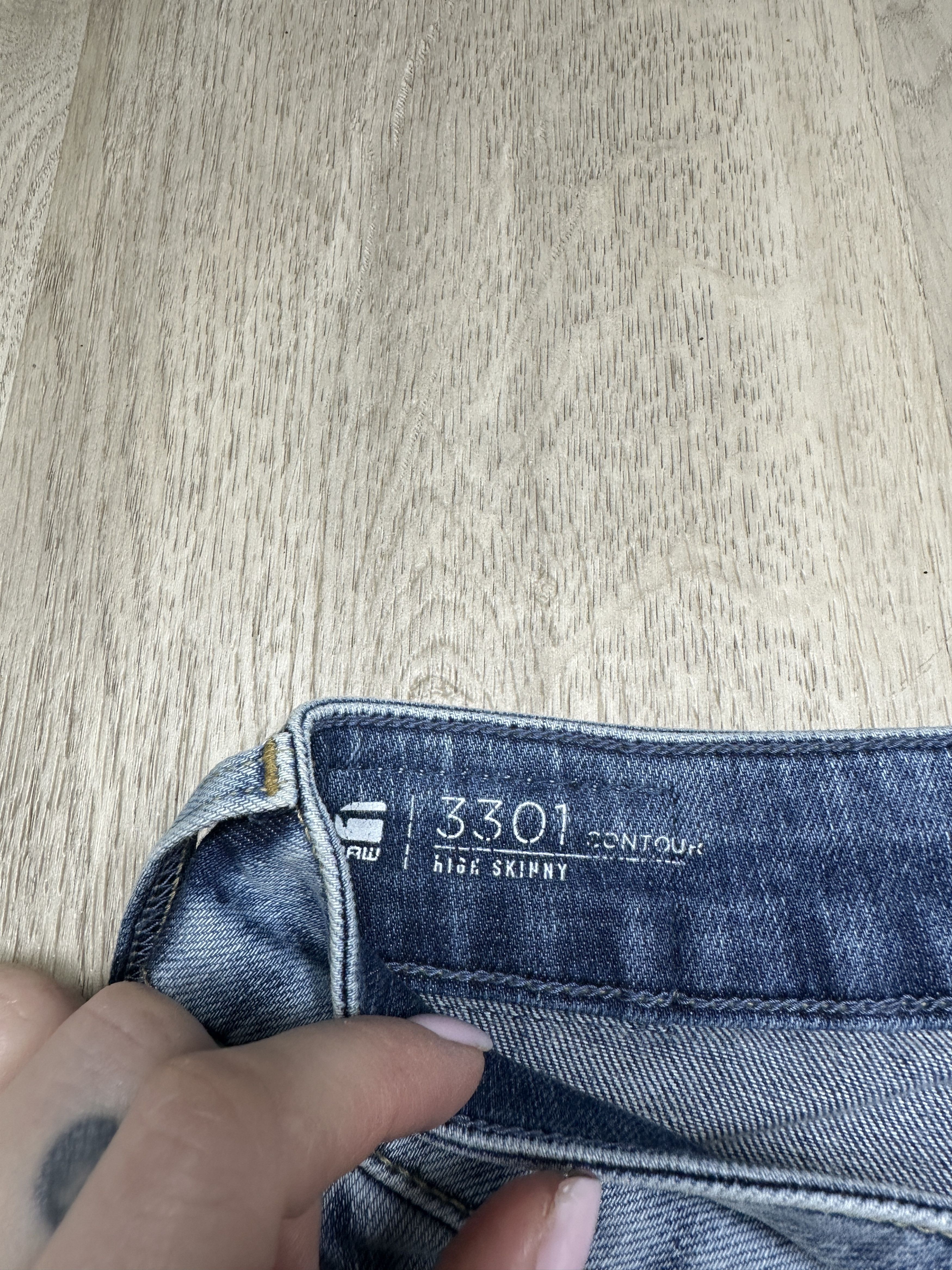 G-Star G Star Raw Womens 3301 Contour High Skinny Denim Pants Jeans Size 28" / US 6 / IT 42 - 5 Thumbnail