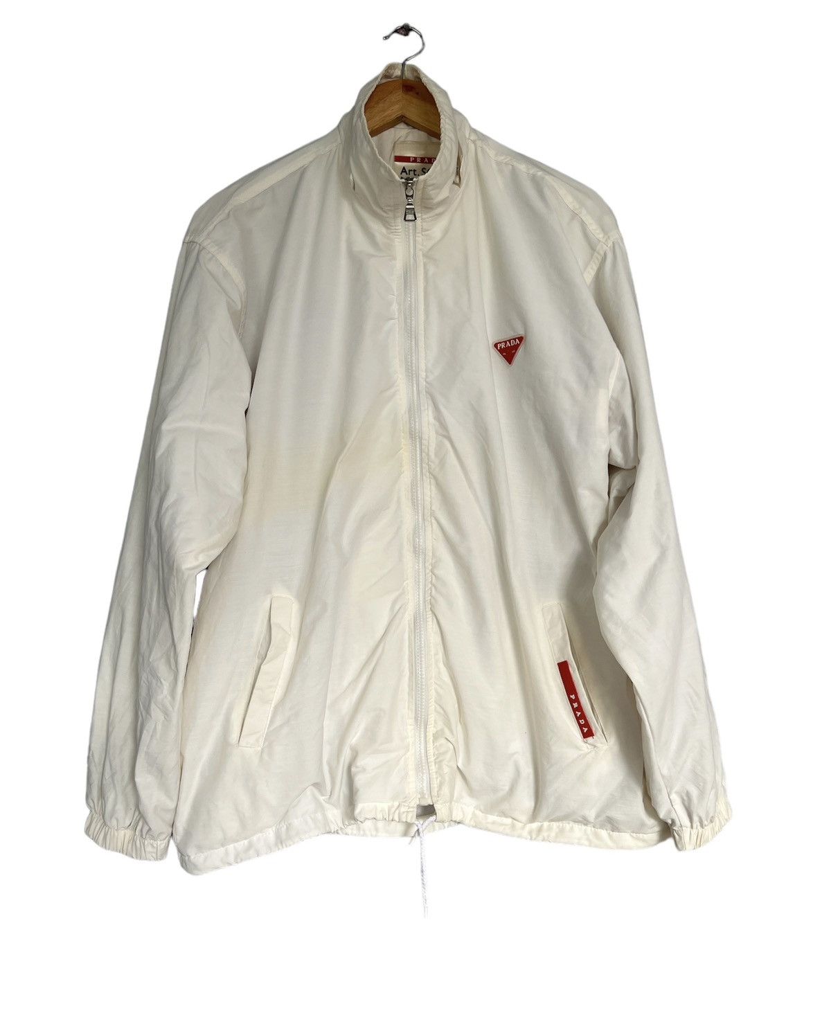 image of Archival Clothing Prada Light Jacket in White, Men's (Size XL)