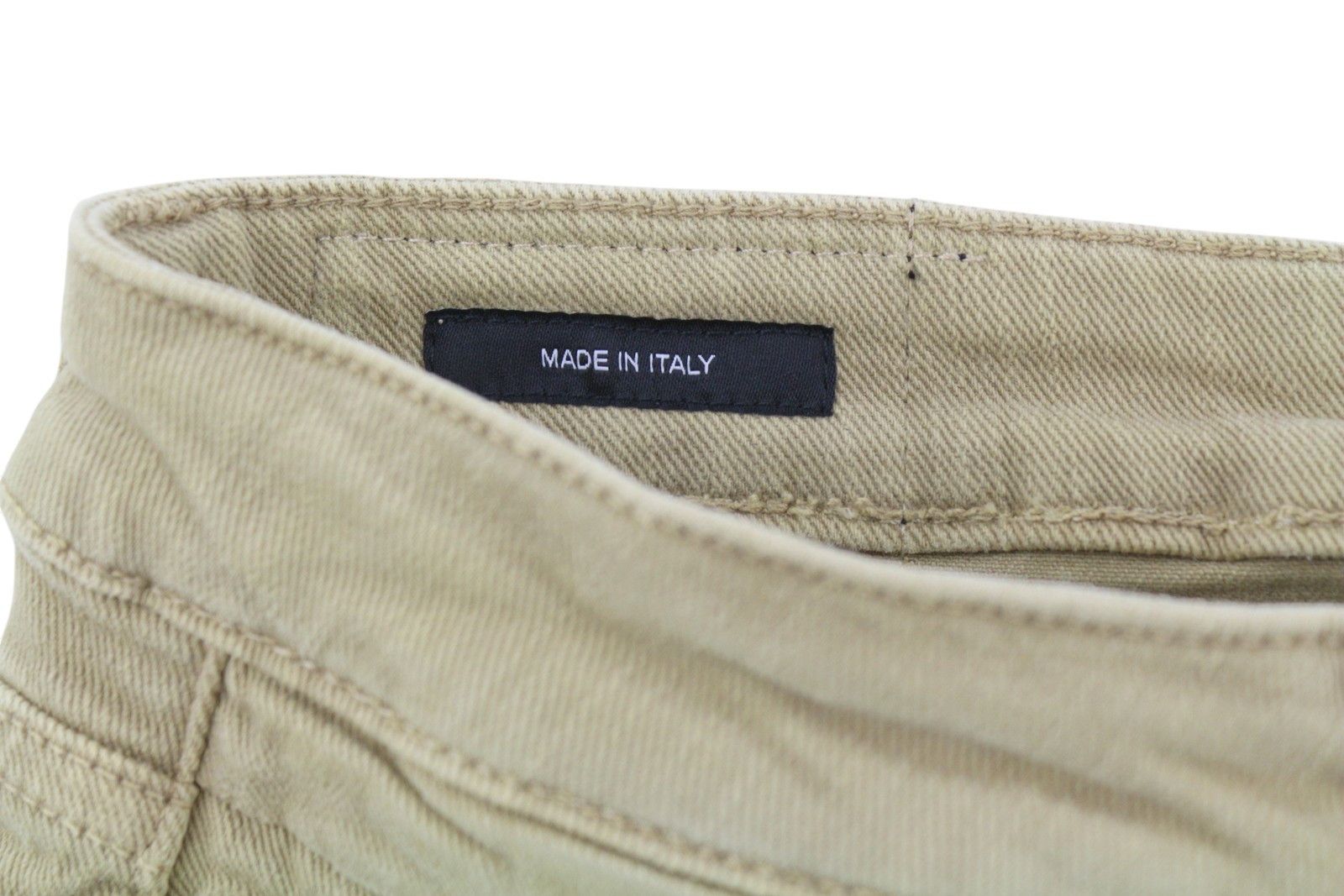 R13 BOY STRAIGHT 28 Khaki Stretch Denim Cropped 86302 Size 28" / US 6 / IT 42 - 7 Thumbnail