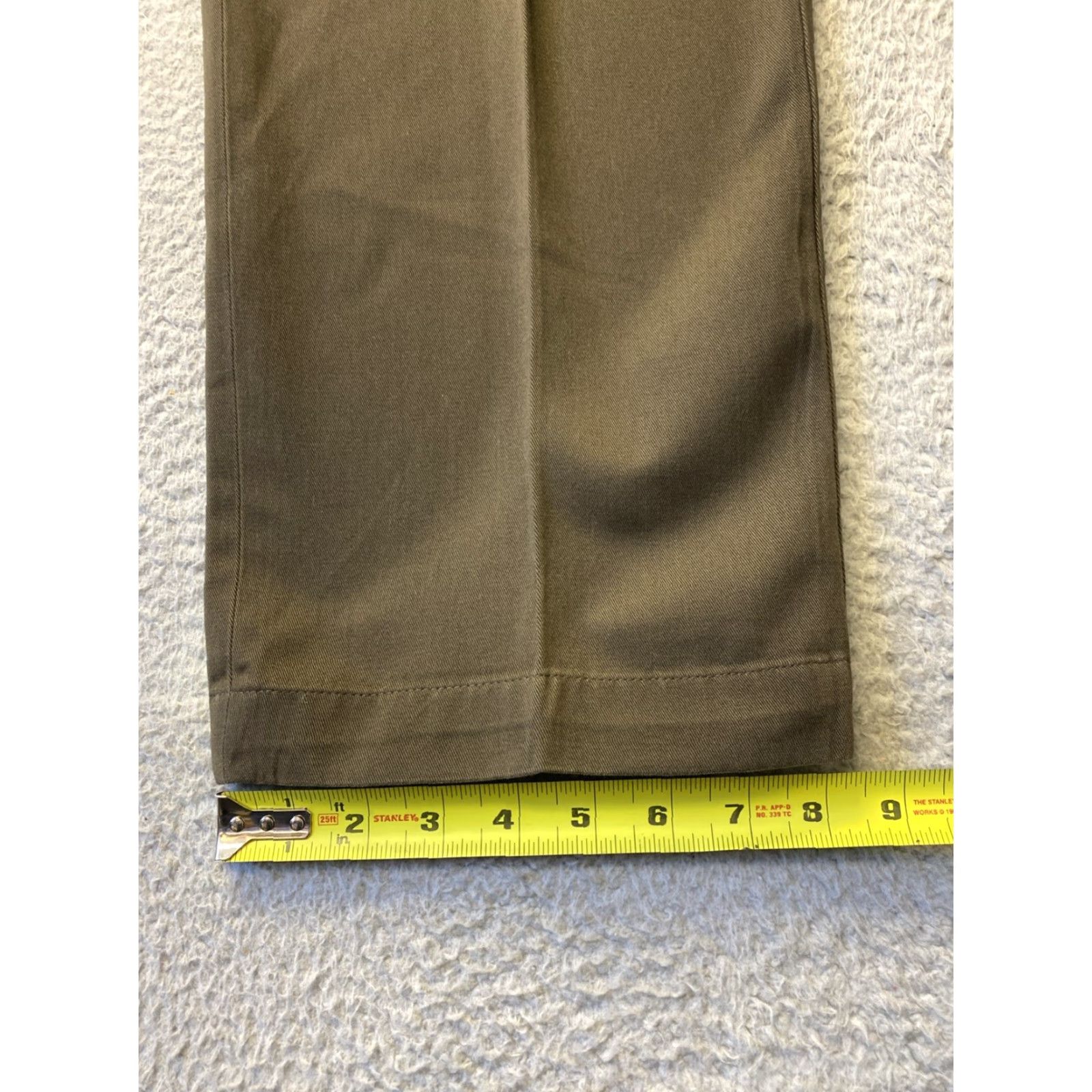 Brooks Brothers BROOKS BROTHERS Military Sage Green Chino Pants 38W x 30L Mens Regular Size US 38 / EU 54 - 5 Thumbnail