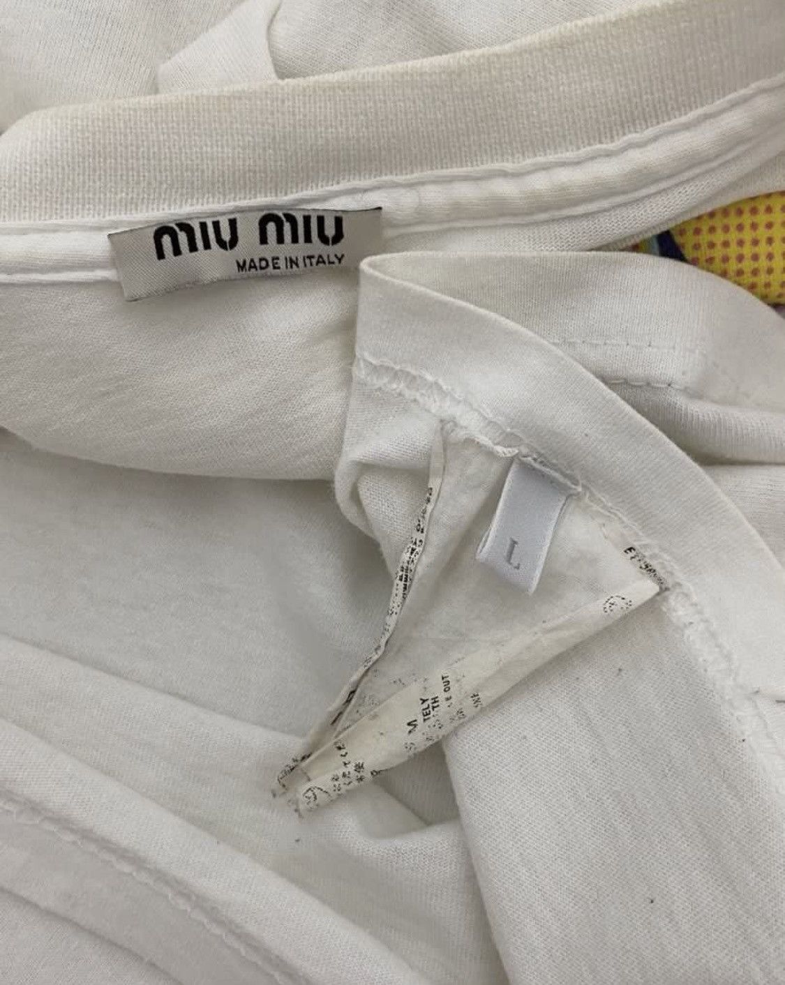 Miu Miu Miu miu mushroom logo tshirt Size L / US 10 / IT 46 - 2 Thumbnail