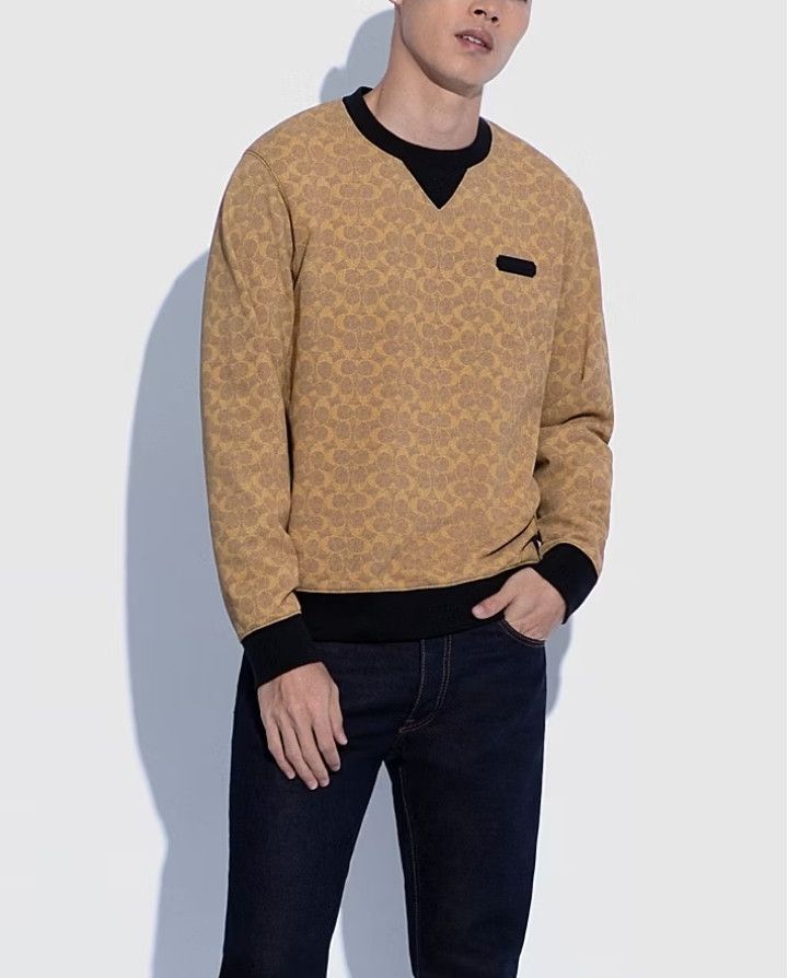 Coach Coach: Crewneck Sweater - Signature Design (M) Size US M / EU 48-50 / 2 - 3 Thumbnail
