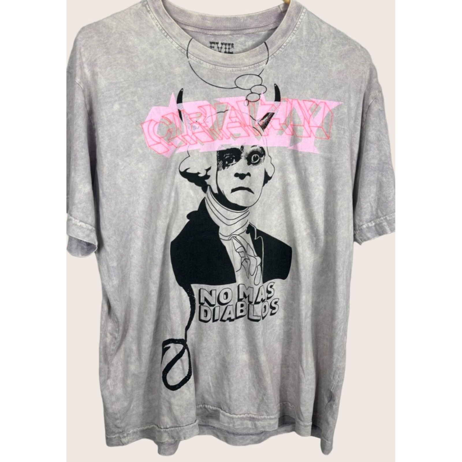 George Evil Genius Women Large George Washington S/S No Mas Diablos Tie Dye Graphic T-Shirt USA Size L / US 10 / IT 46 - 1 Thumbnail
