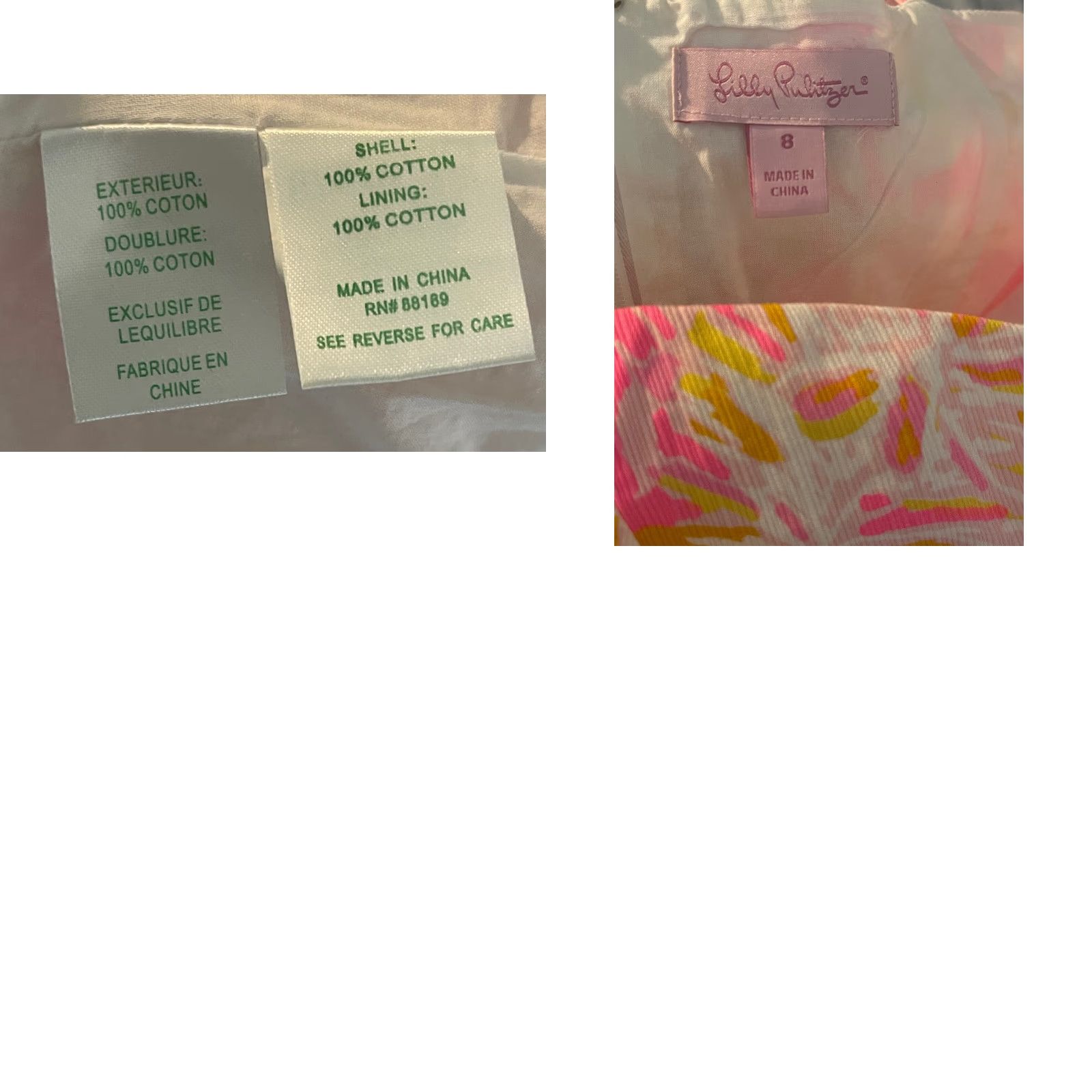 Lilly Pulitzer VINTAGE Lilly Pulitzer Womens Dress Floral Pink Yellow Lenore Sz 8 Sleeveless Zip Fit & Flare Strappy Short Womens Size M / US 6-8 / IT 42-44 - 8 Thumbnail
