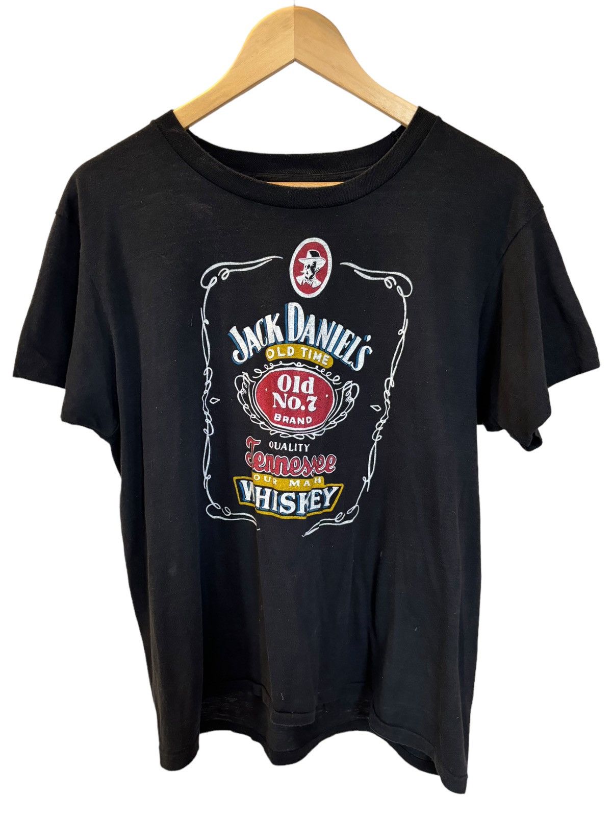 Vintage Vintage 80’s Screen Stars Jack Daniel’s T-Shirt Size US L / EU 52-54 / 3 - 1 Thumbnail
