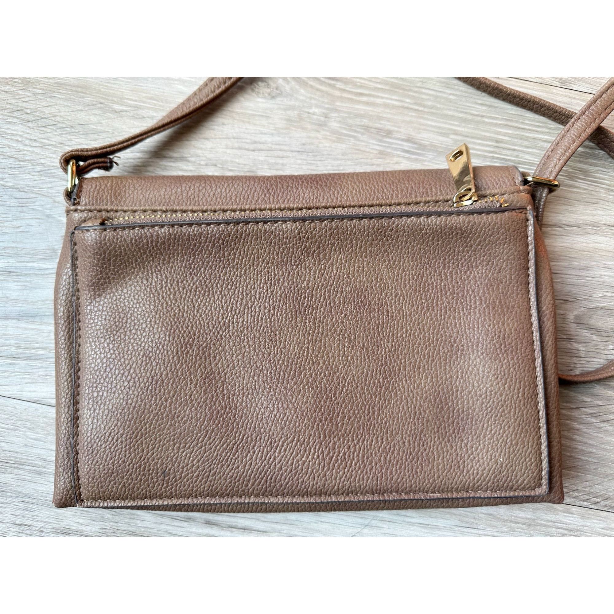 Other Christian Soriano for Payless Taupe Crossbody Bag with Zippe Size ONE SIZE - 9 Thumbnail