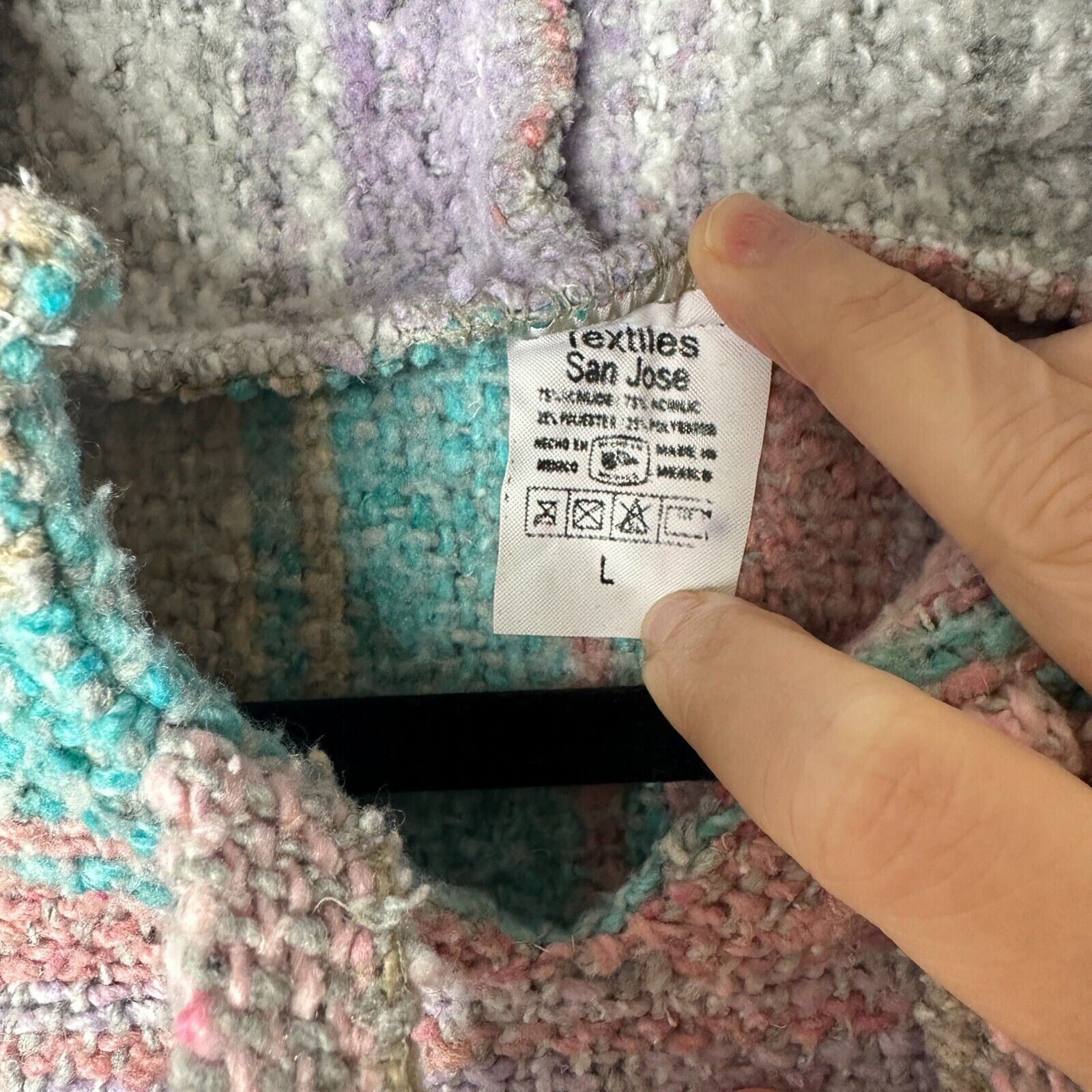 Other San Jose Pink Aqua Stripe Pullover Blanket Pocket Hoodie L Size L / US 10 / IT 46 - 4 Thumbnail