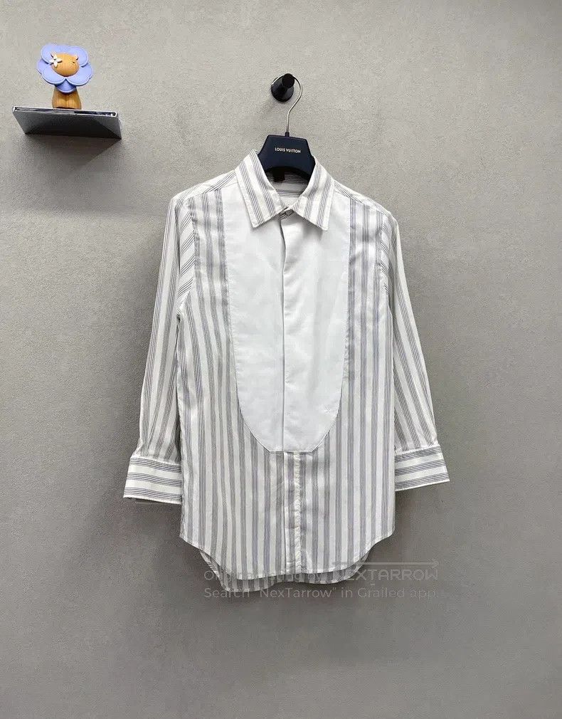 Louis Vuitton Louis Vuitton Stripe Patchwork Long Sleeve Shirt Size XS / US 0-2 / IT 36-38 - 4 Thumbnail