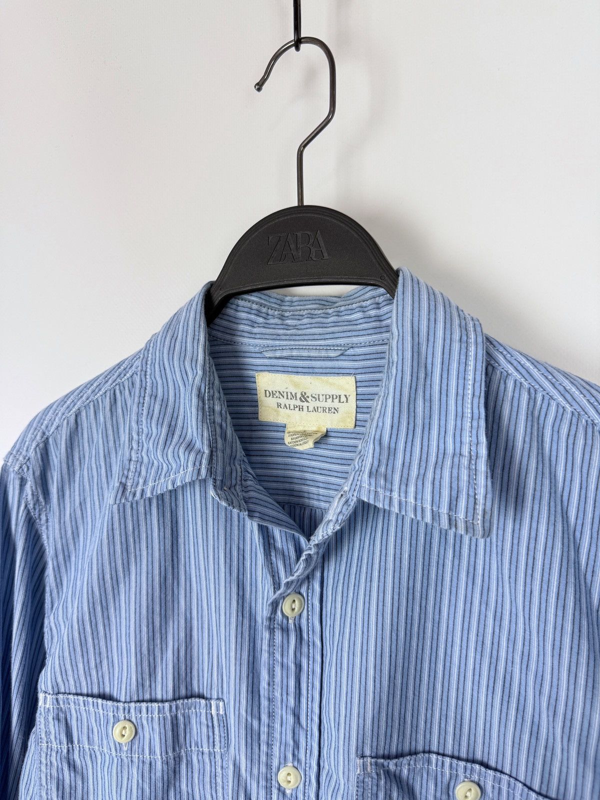 Denim & Supply Ralph Lauren Denim&Supply Ralph Lauren Blue Stripe Western Button Down Size US M / EU 48-50 / 2 - 3 Thumbnail