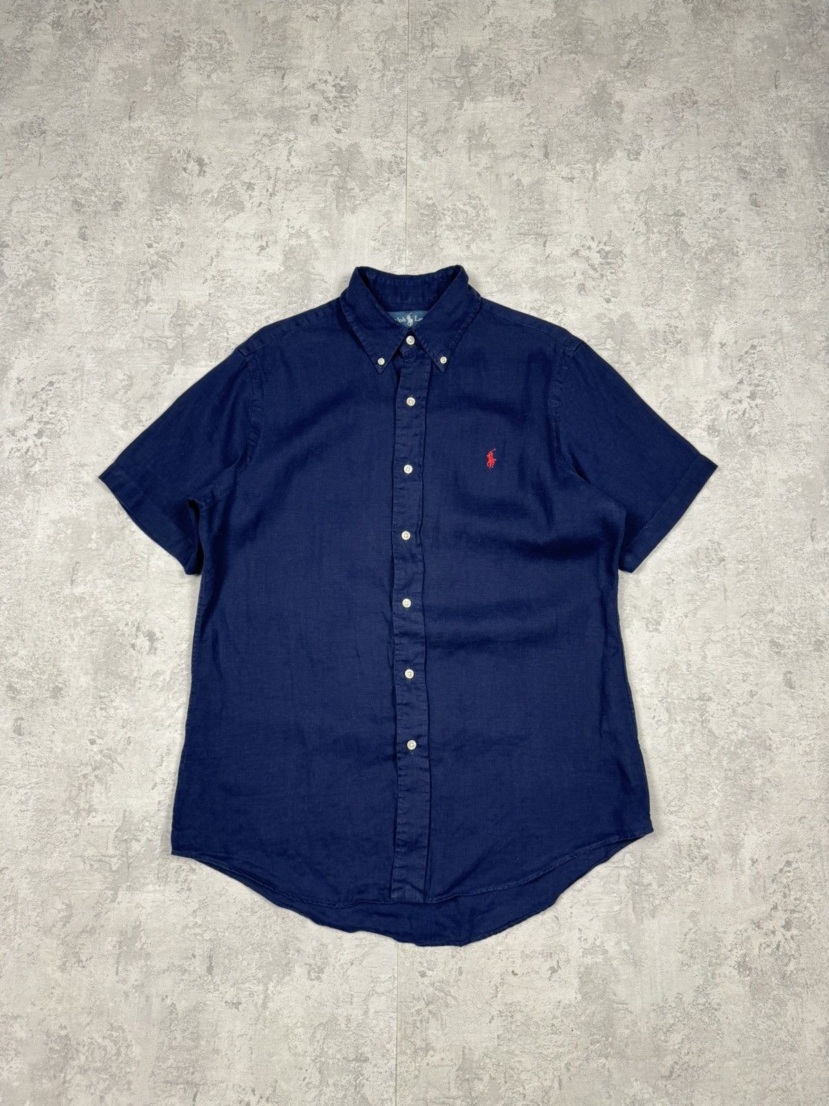 Polo Ralph Lauren Polo Ralph Lauren Linen Button Up Shirt Short Sleeve Size M Size US M / EU 48-50 / 2 - 1 Thumbnail